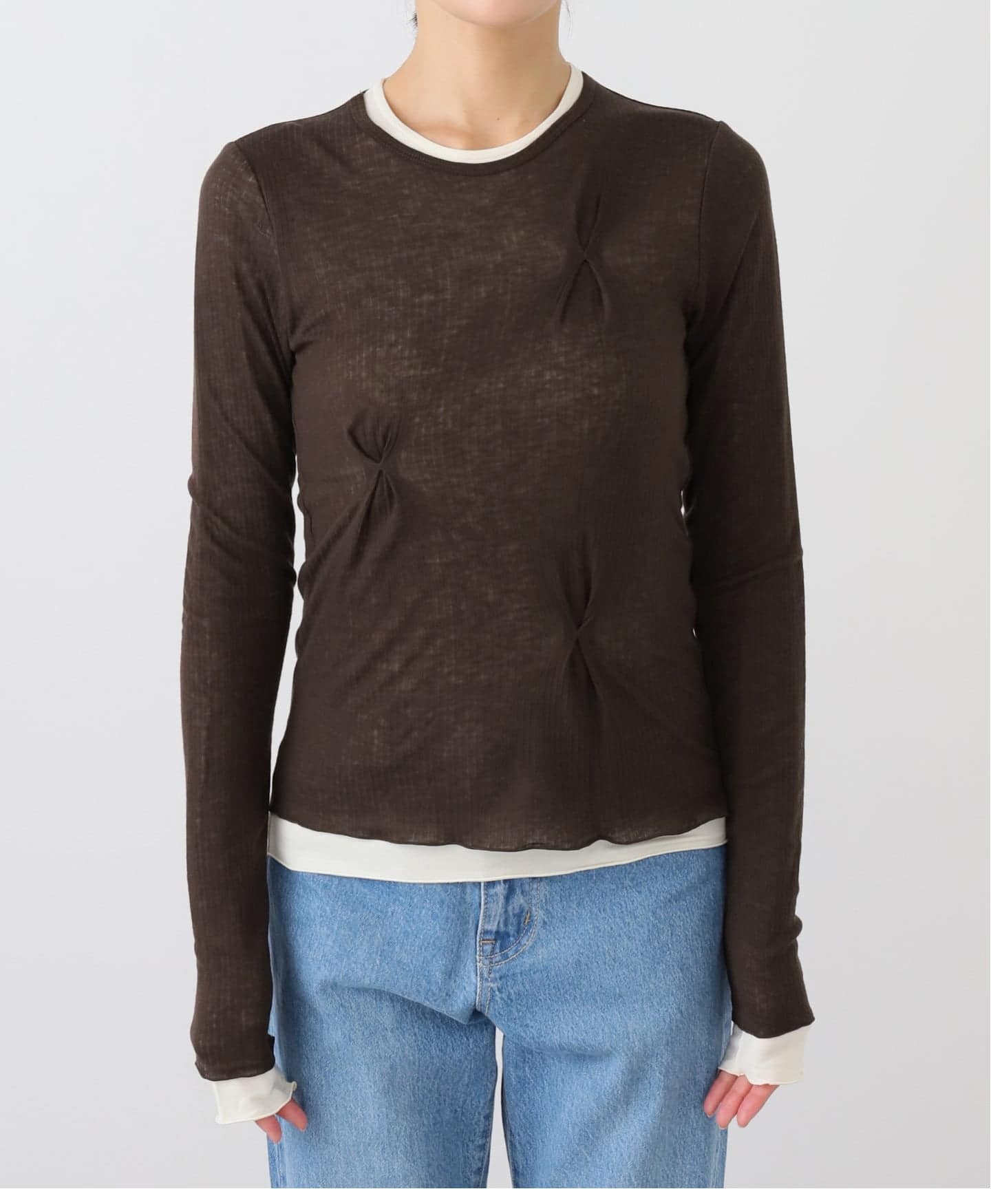 TODAYFUL Tuck Layered Long T-shirts（Tシャツ／カットソー）｜BOICE