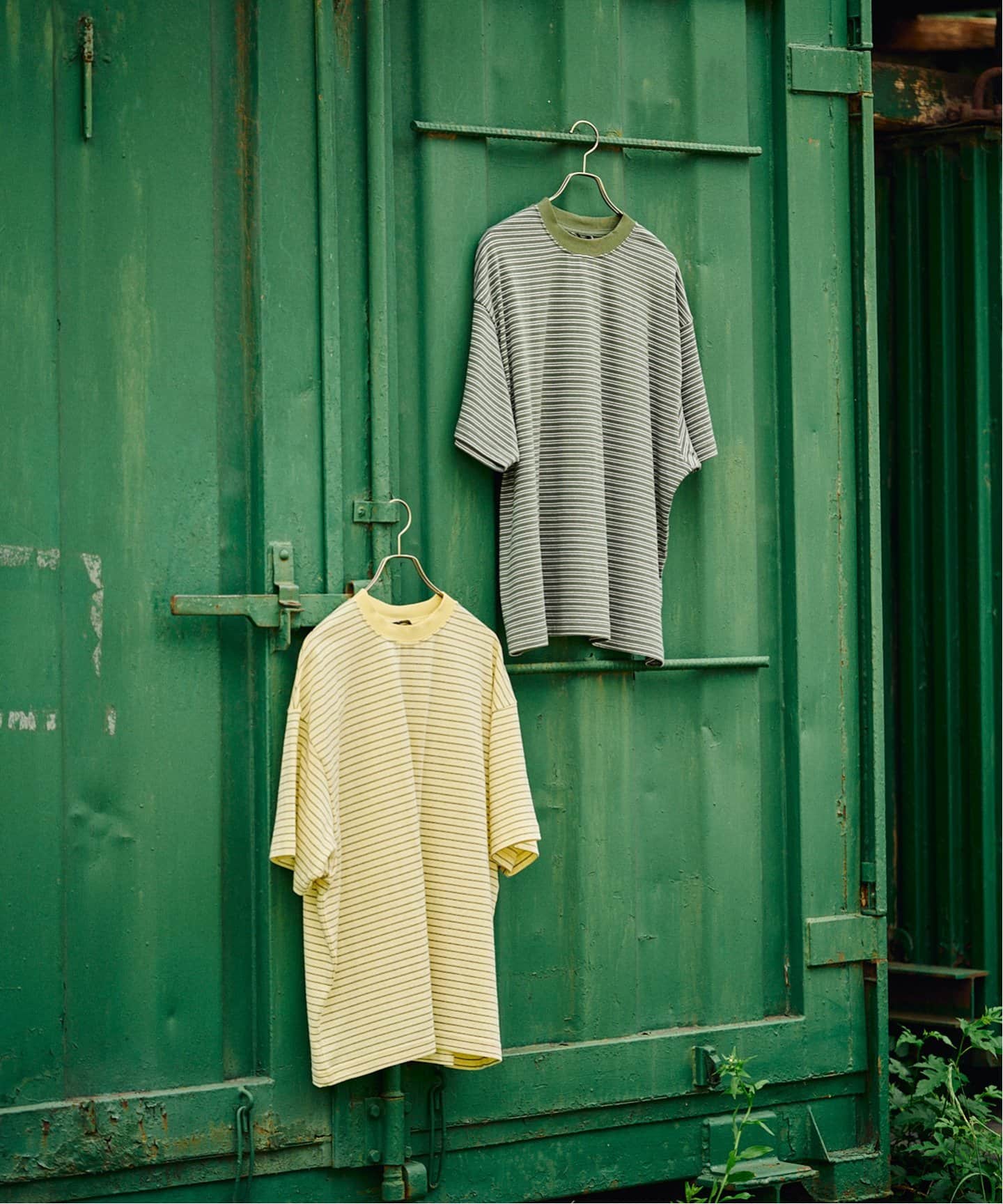 EVCON BORDER WIDE S/S T-SHIRT（Tシャツ／カットソー）｜BOICE
