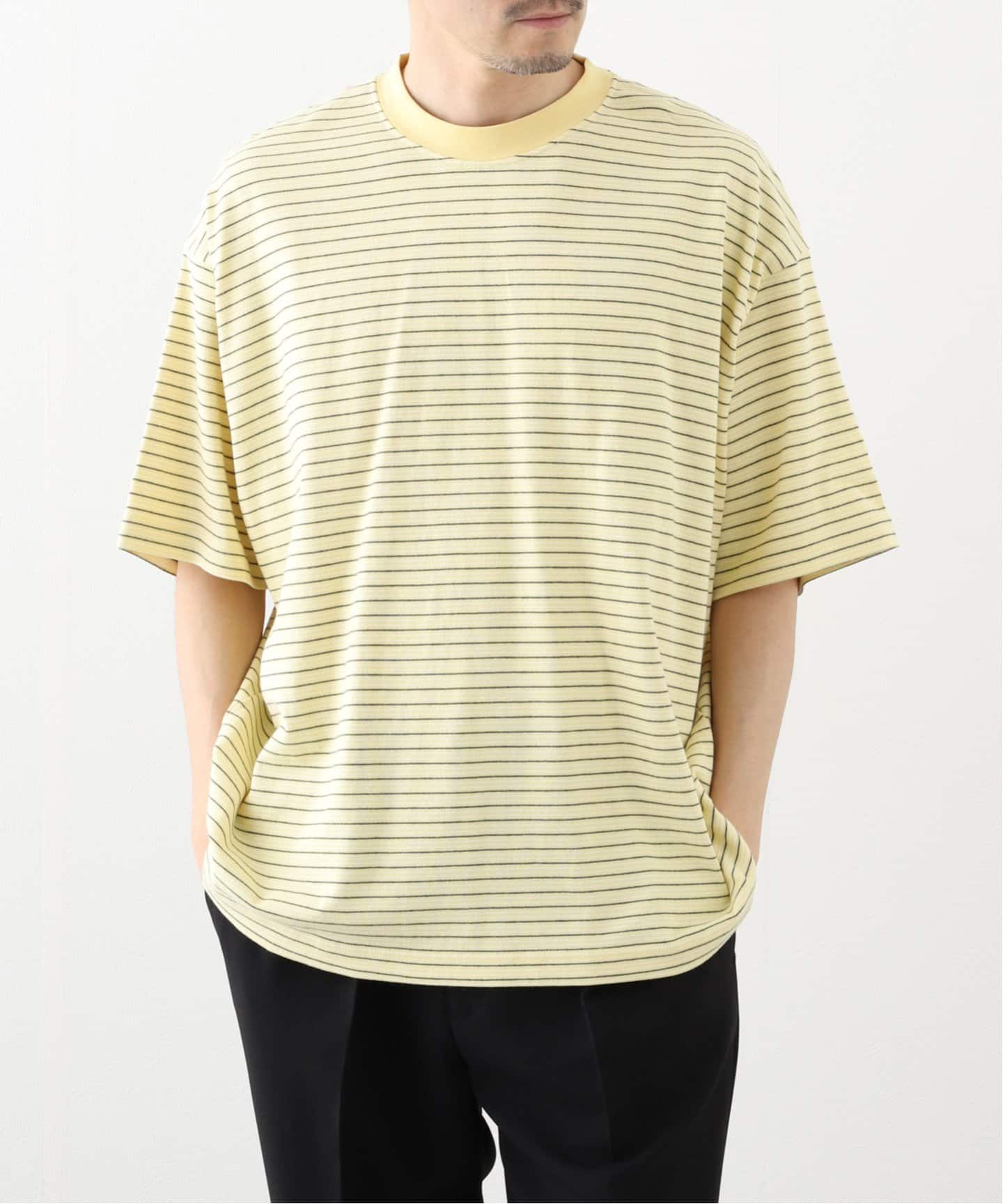 トップス EVCON BORDER WIDE S/S T-SHIRT 3 EVCON - BORDER WIDE S/S TEE/カットソー | NapsNote