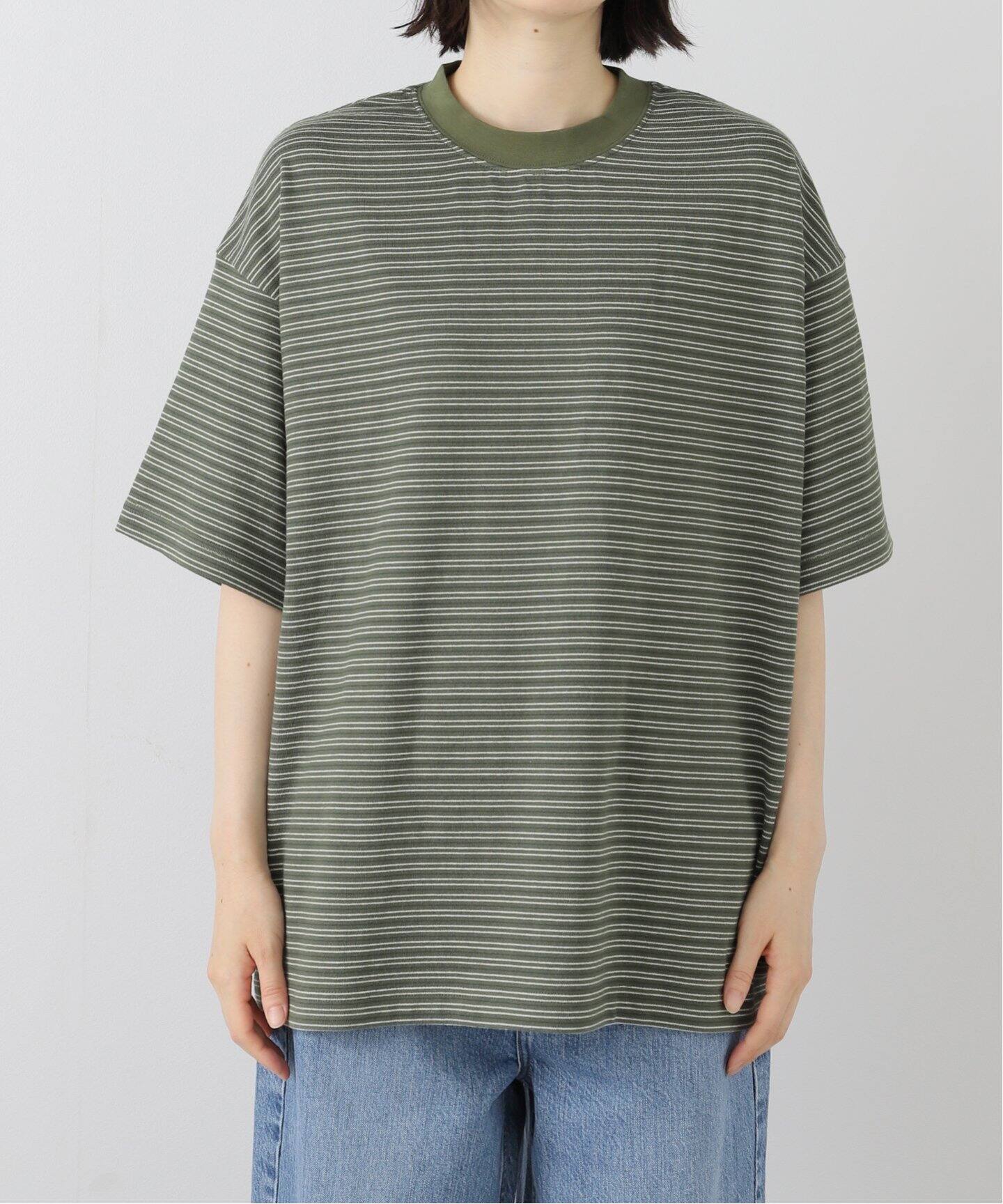トップス EVCON BORDER WIDE S/S T-SHIRT 3 EVCON - BORDER WIDE S/S T-SHIRT | BLACK | カットソー | NapsNote