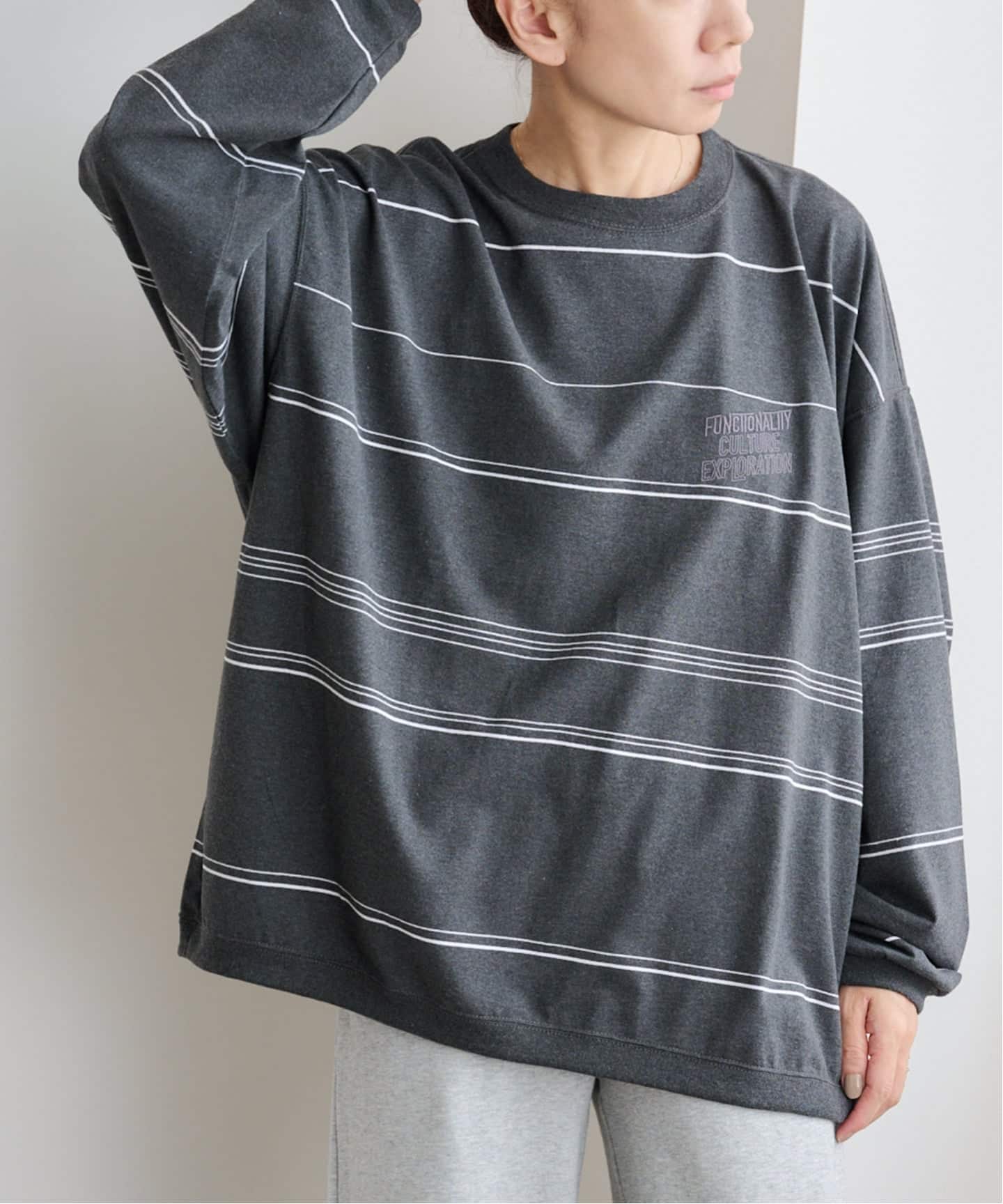 F/CE RE LOGO LONG SLEEVE BORDER T（Tシャツ／カットソー）｜BOICE