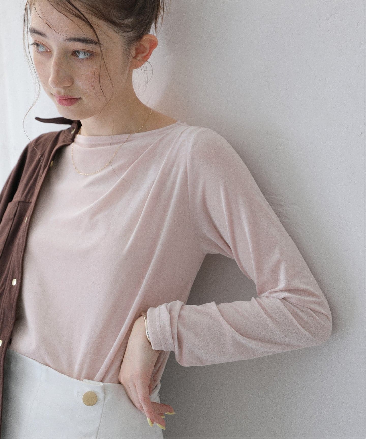 新品未使用　ラトータリテ　La Totalite ベロアドレープカットソー La Totalite｜【洗える】ベロアドレープカットソー | Rakuten