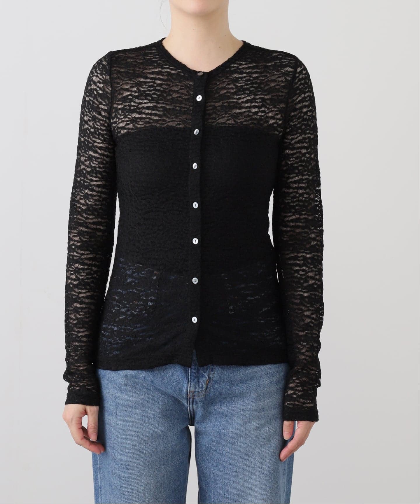 ラ トータリテ（La TOTALITE）/【洗える】2WAYストレッチレースカットソー 洗える】2WAYストレッチレースカットソー（Tシャツ／カットソー）｜La