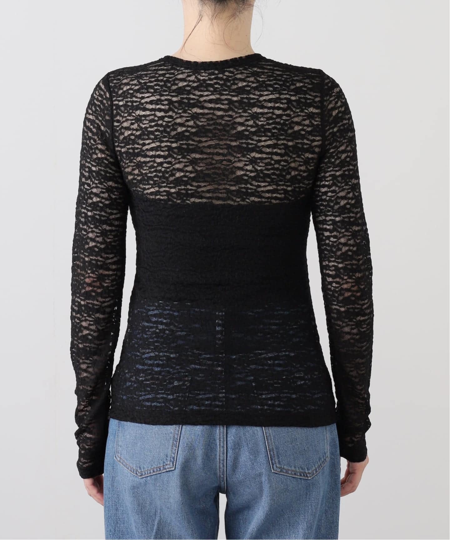 ラ トータリテ（La TOTALITE）/【洗える】2WAYストレッチレースカットソー 洗える】2WAYストレッチレースカットソー（Tシャツ／カットソー）｜La