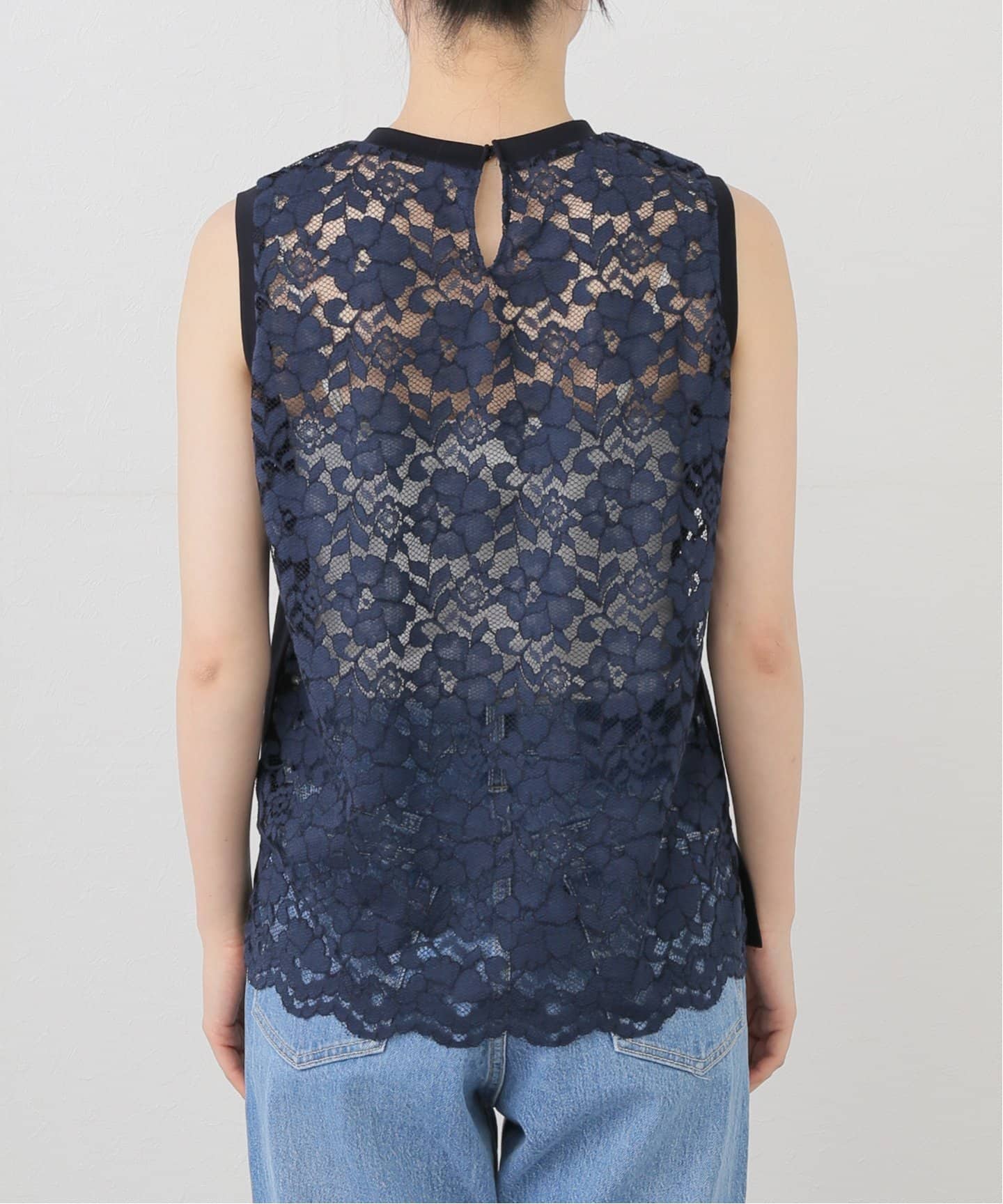 洗える】バックレースカットソー（Tシャツ／カットソー）｜La Totalite