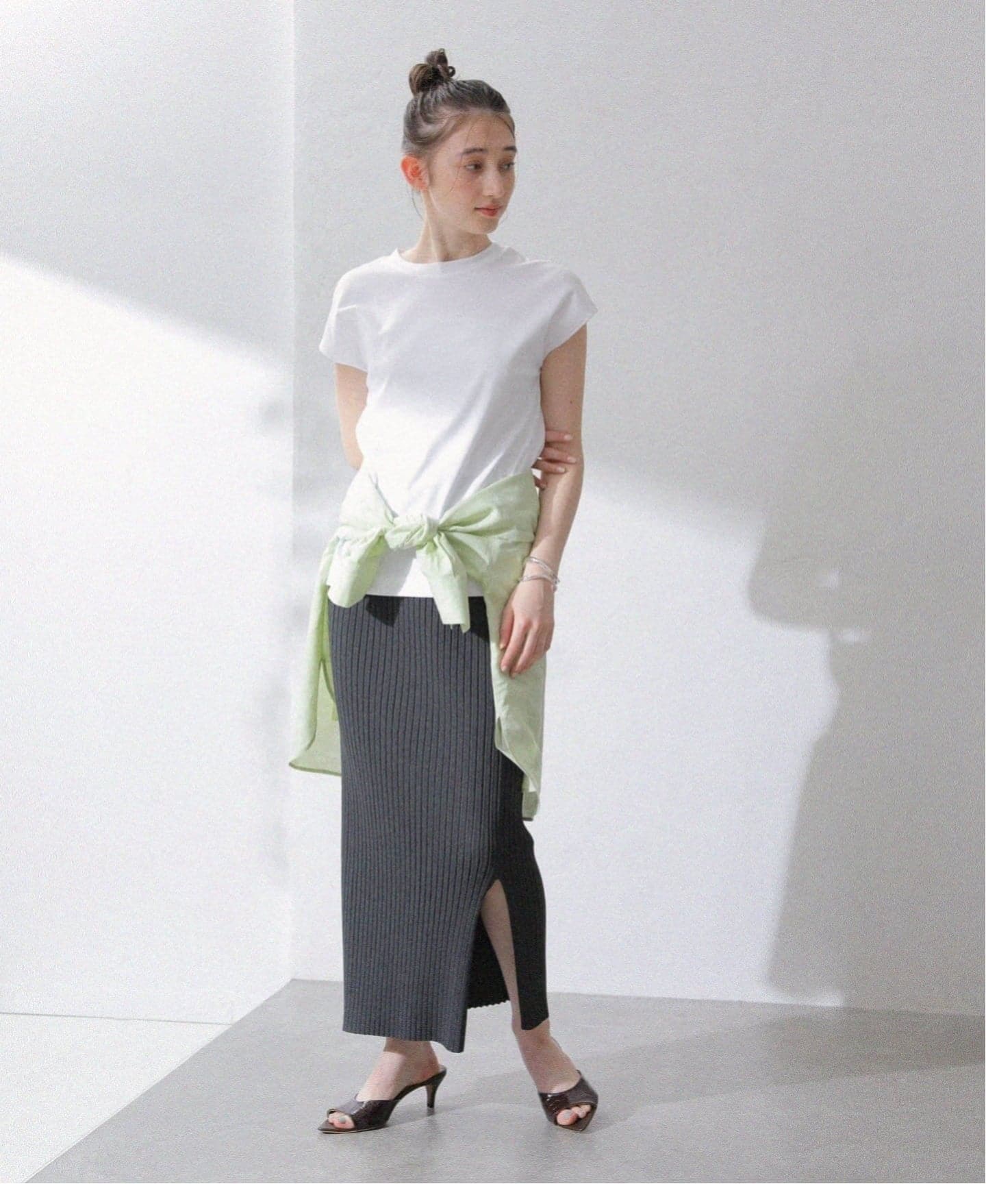 tシャツ 「追加」「洗える」スムースハイネックプルオーバー レディース 追加2》【洗える】スムースハイネックプルオーバー（Tシャツ