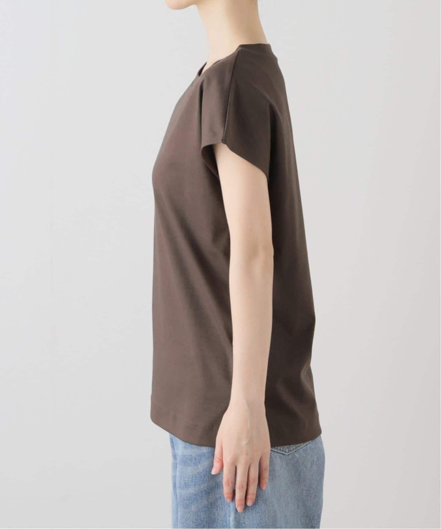 tシャツ 「追加」「洗える」スムースハイネックプルオーバー レディース 追加2》【洗える】スムースハイネックプルオーバー（Tシャツ