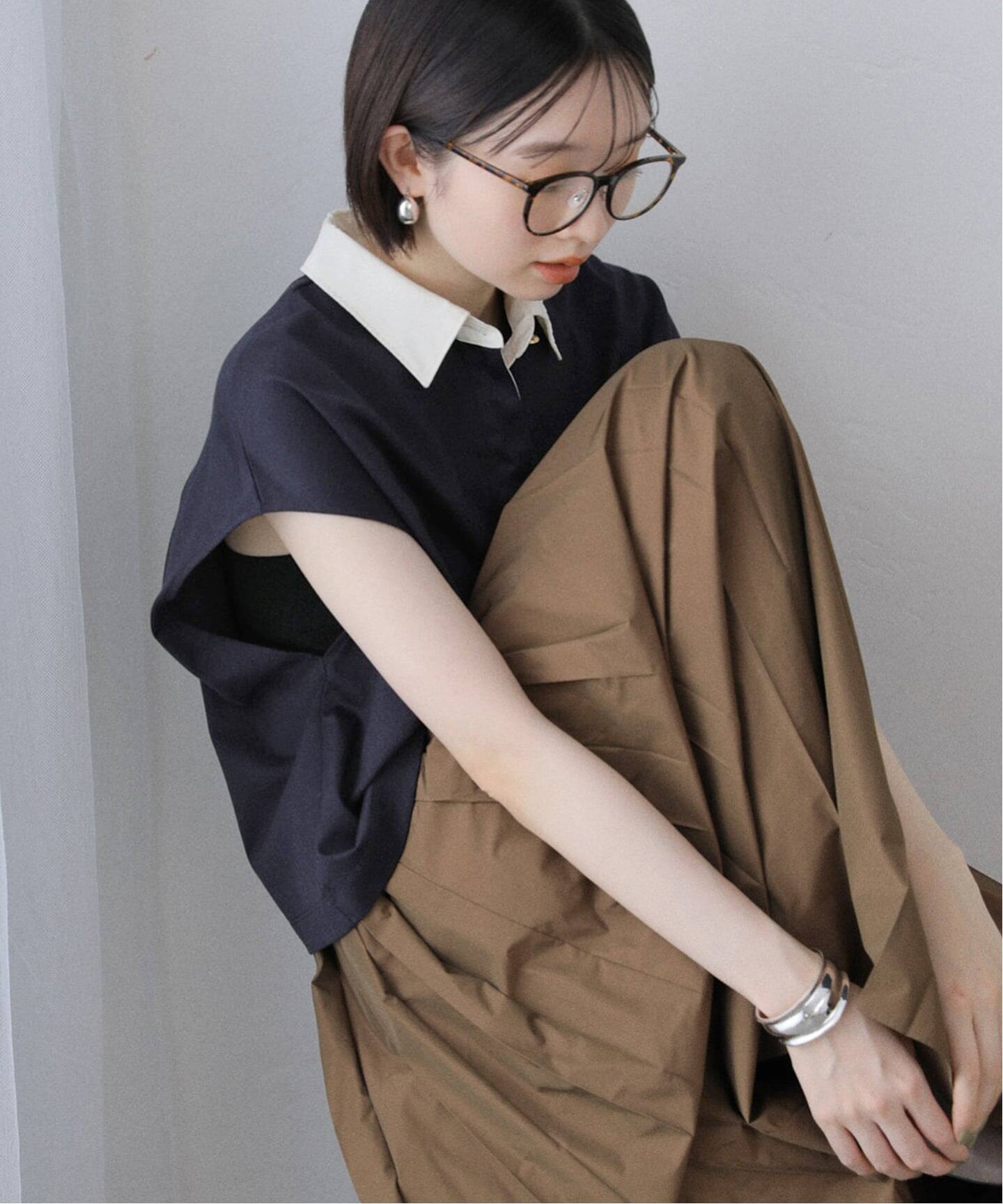 洗える】コットンラガーシャツ（Tシャツ／カットソー）｜La Totalite