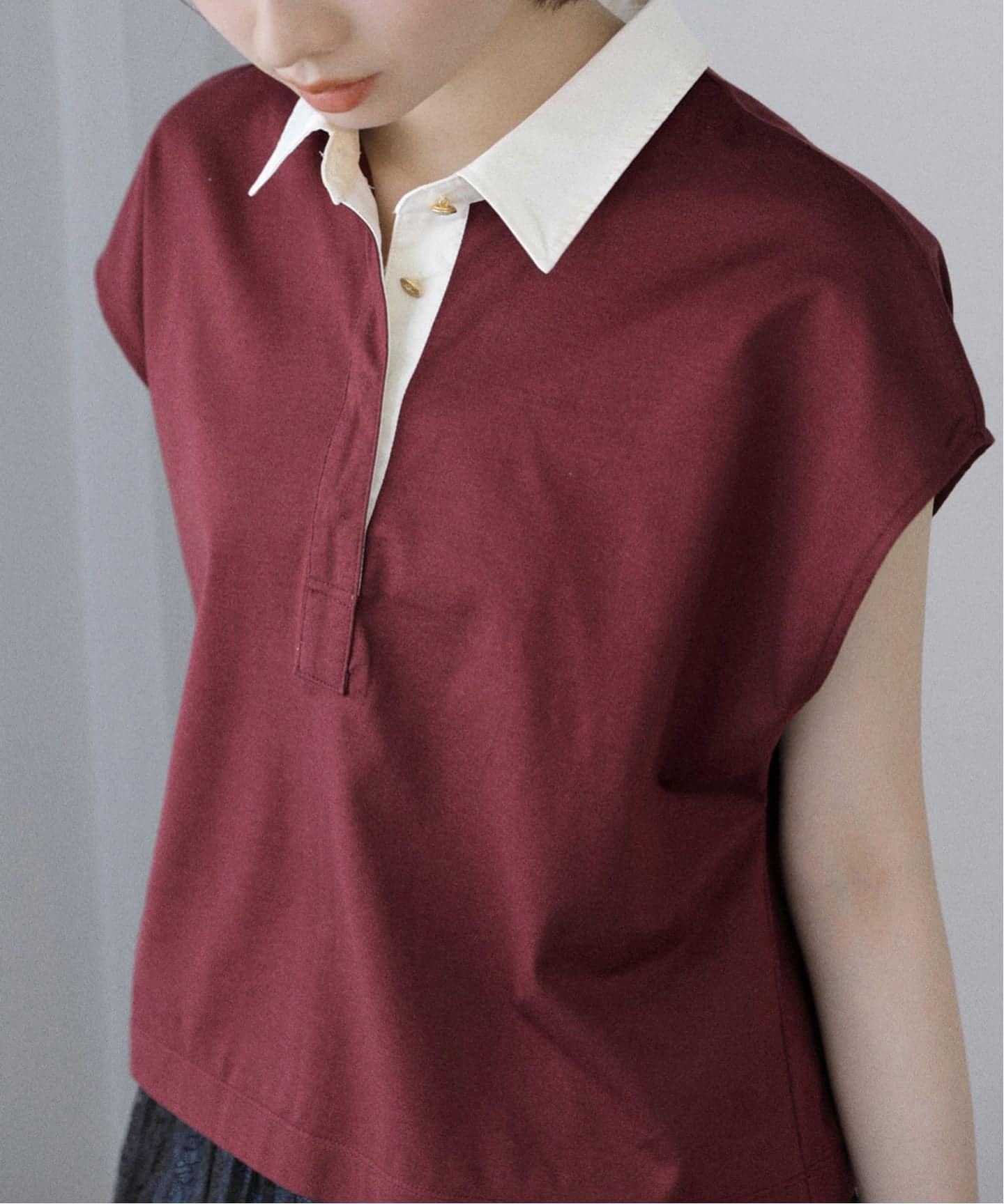 洗える】コットンラガーシャツ（Tシャツ／カットソー）｜La