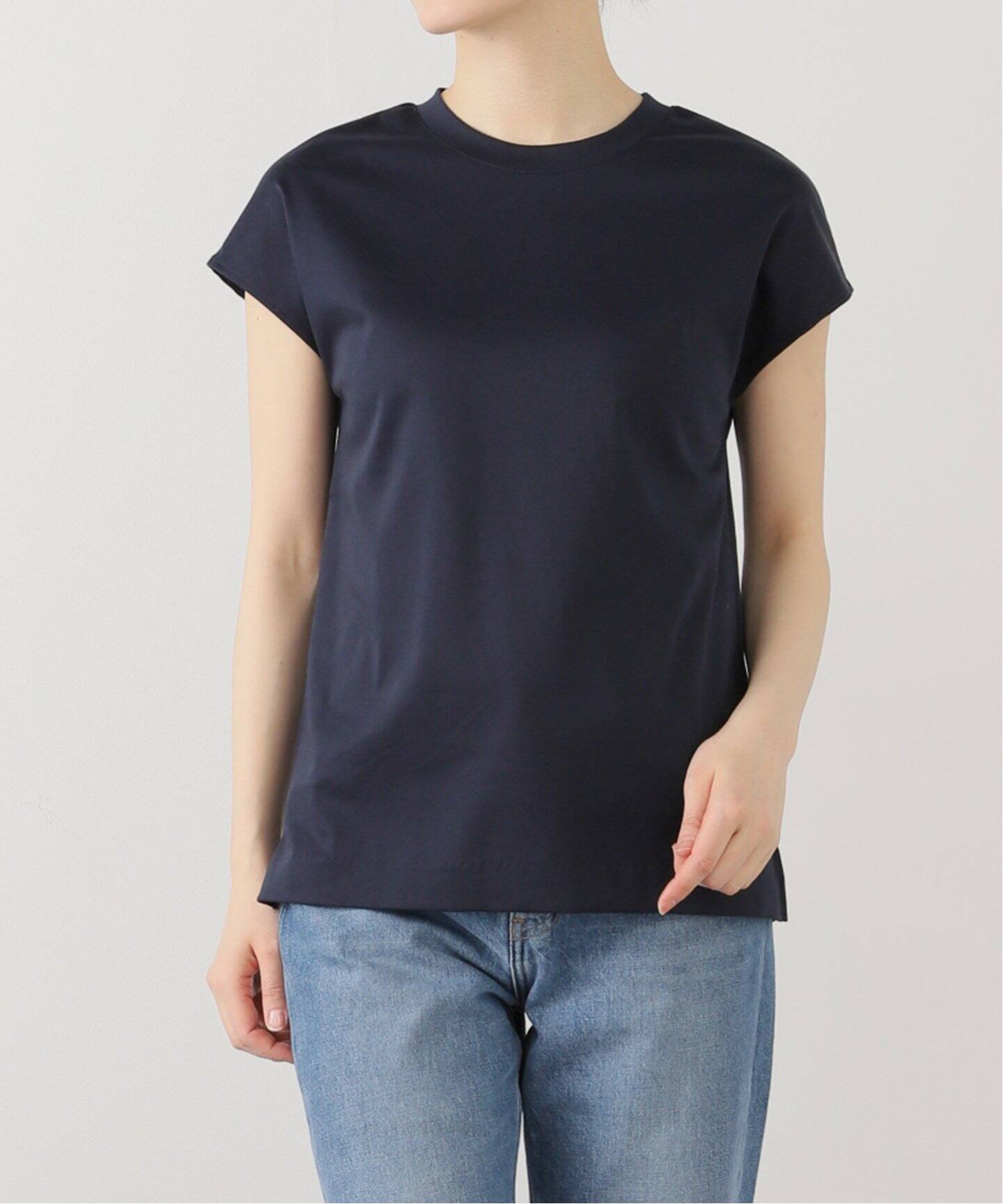 tシャツ 「追加2」「洗える」スムースハイネックプルオーバー レディース 追加2》【洗える】スムースハイネックプルオーバー（Tシャツ