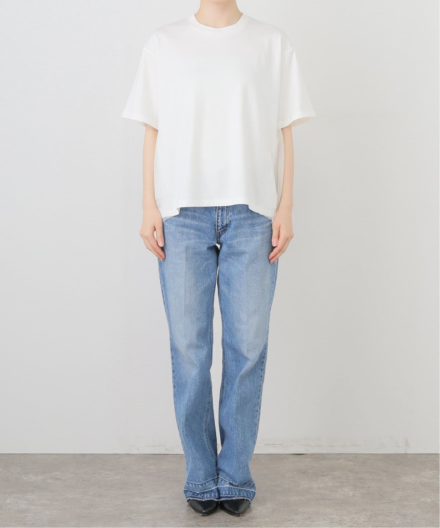 洗える】MARECHAL TERRE/マルシャルテル チュールカットソー（Tシャツ