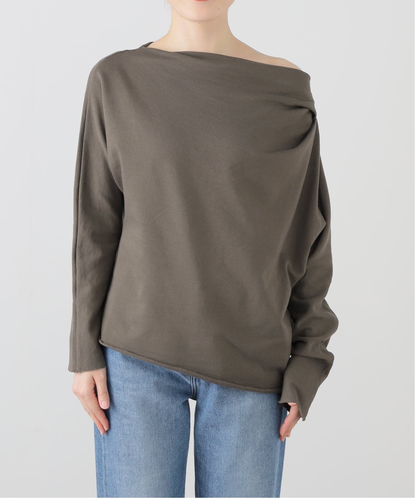 tシャツ 「洗える」GREYCHORD/グレーコード ミニウラケオフショルトップス レディース 洗える】GREYCHORD/グレーコード ミニウラケオフショルトップス