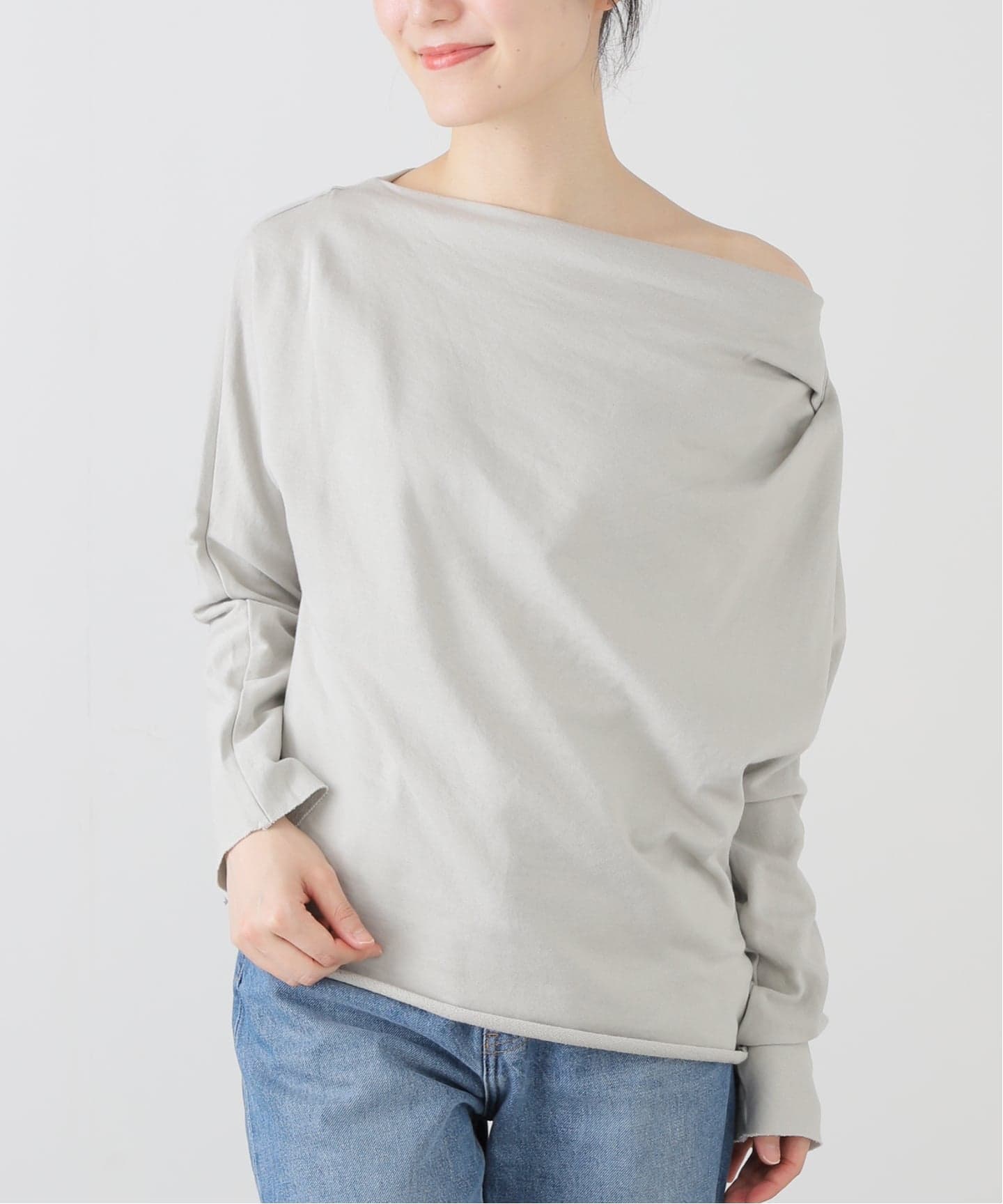tシャツ 「洗える」GREYCHORD/グレーコード ミニウラケオフショルトップス レディース 洗える】GREYCHORD/グレーコード ミニウラケオフショルトップス