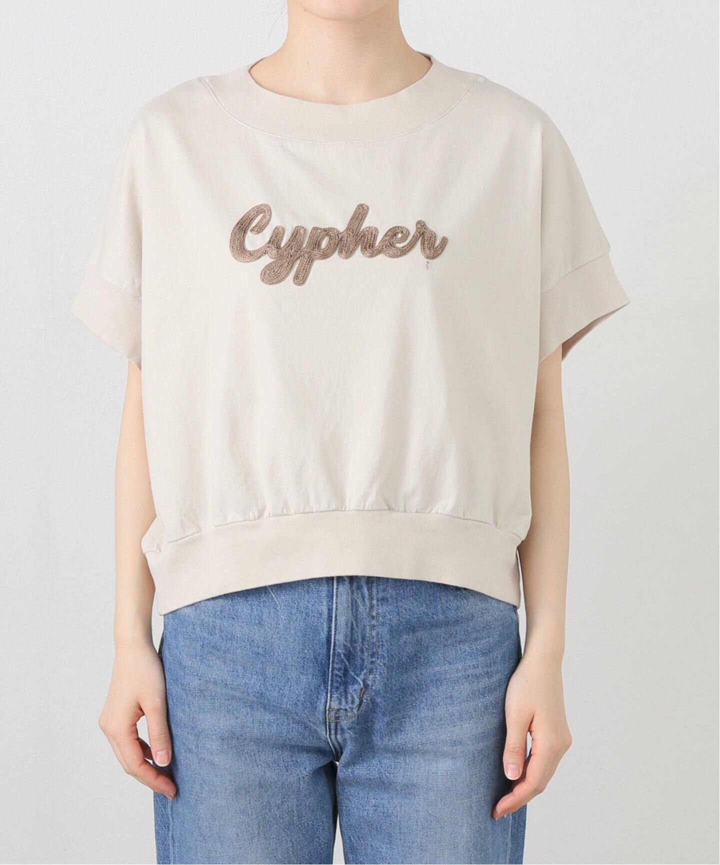洗える】Munich/ミューニック 刺繍カットソー（Tシャツ