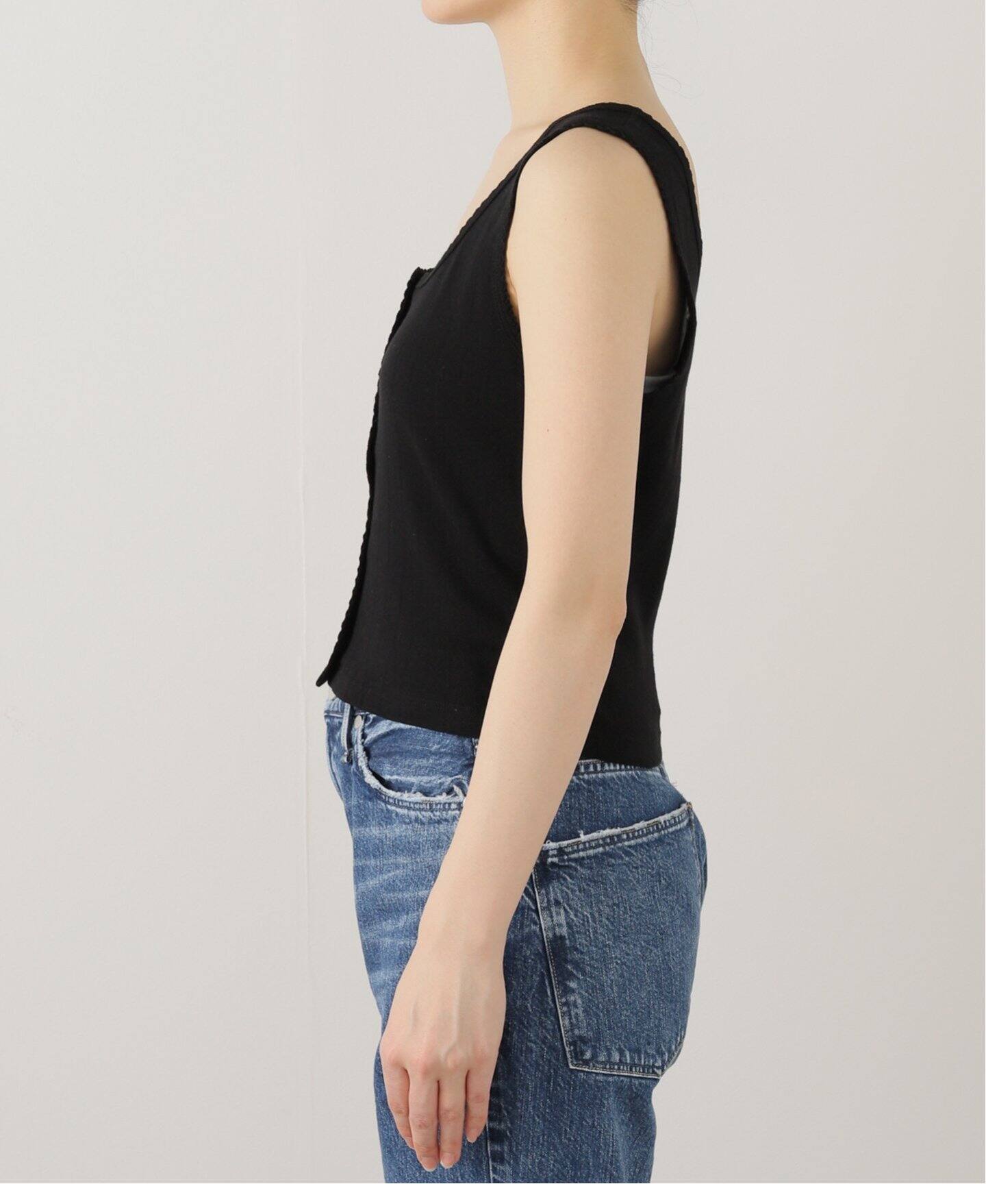 Paloma Knit Cropped Tank ブラック　フリーサイズ Paloma Knit Cropped Tank ブラックフリーサイズ
