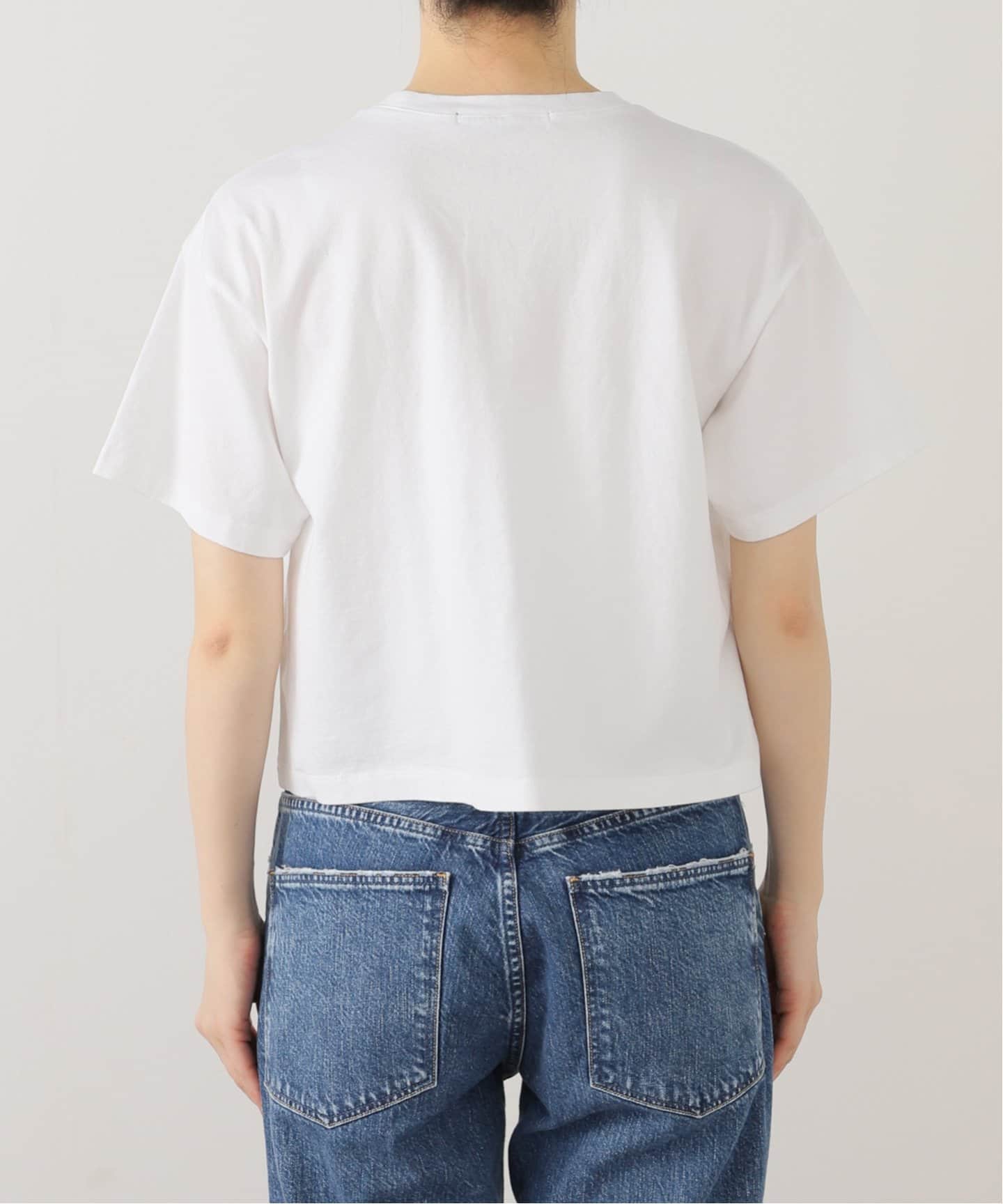 tシャツ 「洗える」Munich/ミューニック 刺繍カットソー レディース Munich（ミューニック）の「ロゴプリント 前後2Way七分袖T