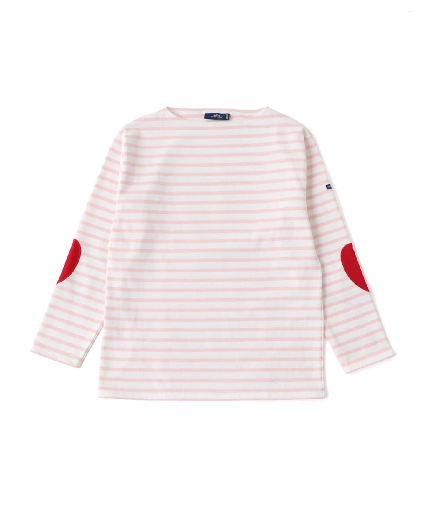 セントジェームス　SAINT JAMES ボーダー　ユニセックス　ハートエルボ SAINT JAMES / セントジェームス OUESSANT HEART ELBOW BORDER（T