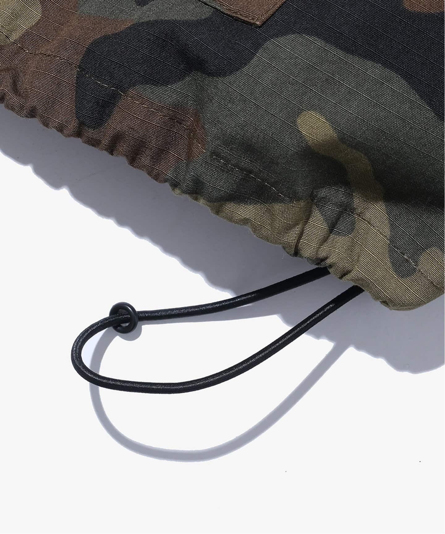 【KEBOZ】COTTON RIPSTOP HALF ZIP HOODED SHIRT COTTON RIPSTOP HALF ZIP HOODED SHIRT