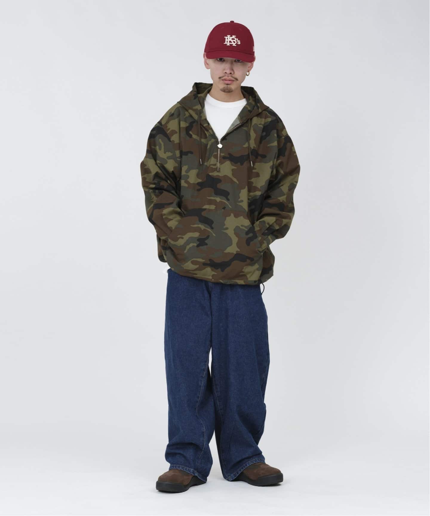 【KEBOZ】COTTON RIPSTOP HALF ZIP HOODED SHIRT COTTON RIPSTOP HALF ZIP HOODED SHIRT（その他ブルゾン