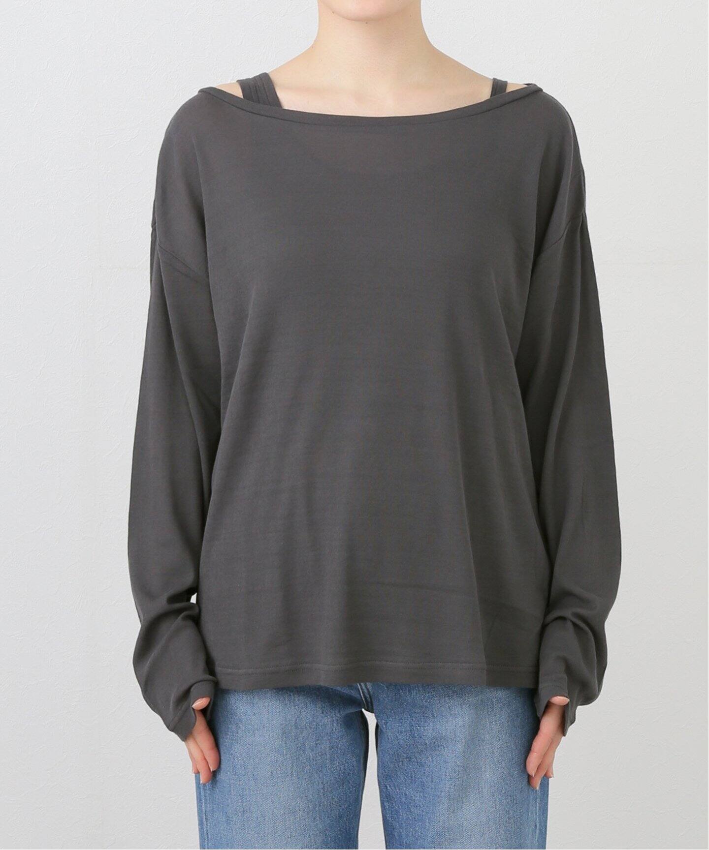 スピック&スパン　レイヤード プルオーバー　カットソー　2枚セット レイヤード プルオーバー（Tシャツ／カットソー）｜Spick and
