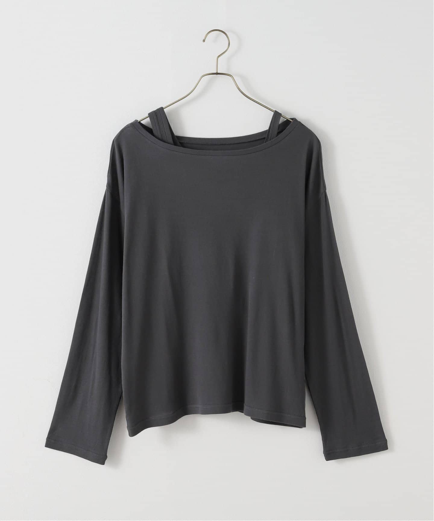 tシャツ BACKリブラインスエードプルオーバー レディース BACKリブラインスエードプルオーバー（Tシャツ/カットソー