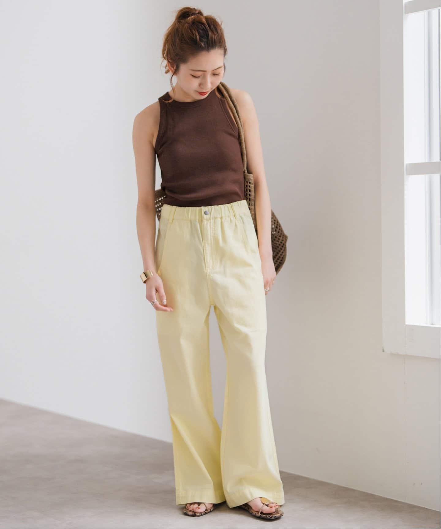 【ナツ】スピックアンドスパン２点 Spick & Span（スピックアンドスパン）の「ダブルクロス2タックワイド