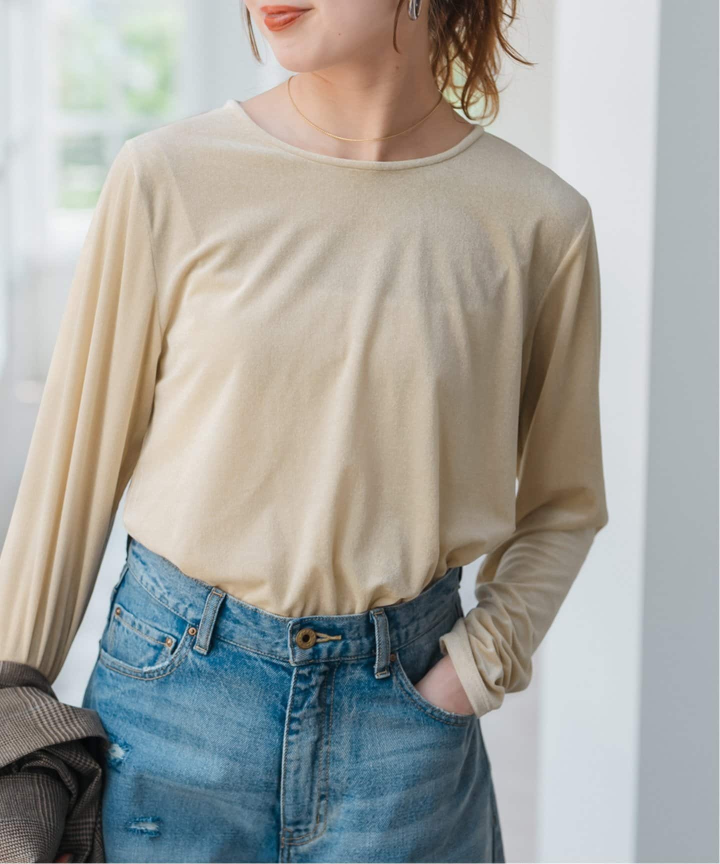 シアーベロアプルオーバー（Tシャツ／カットソー）｜Spick and Span