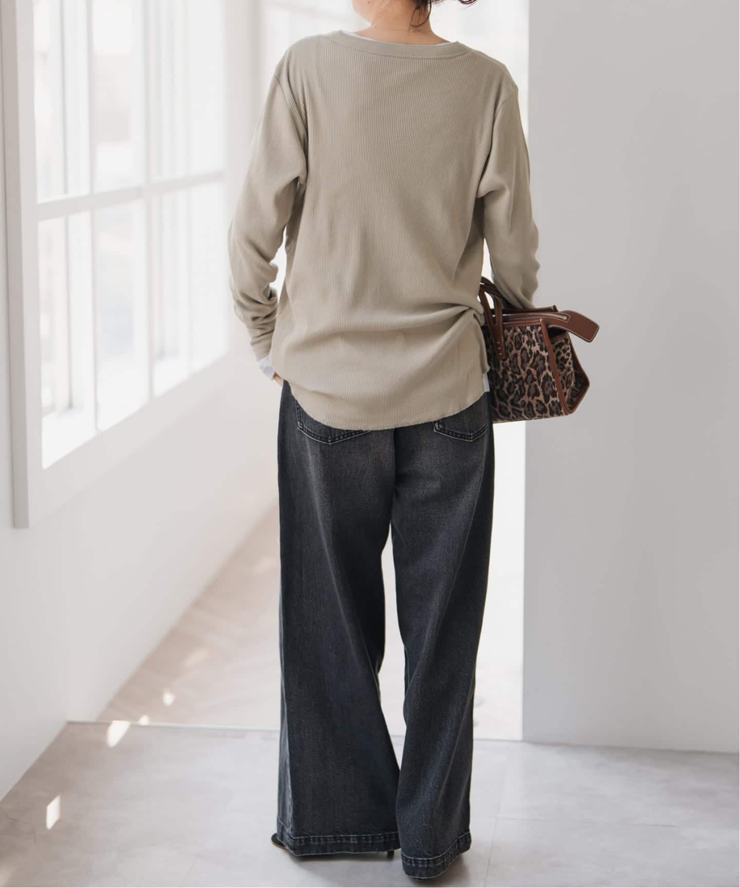 リブヘンリーネックプルオーバー（Tシャツ／カットソー）｜Spick and