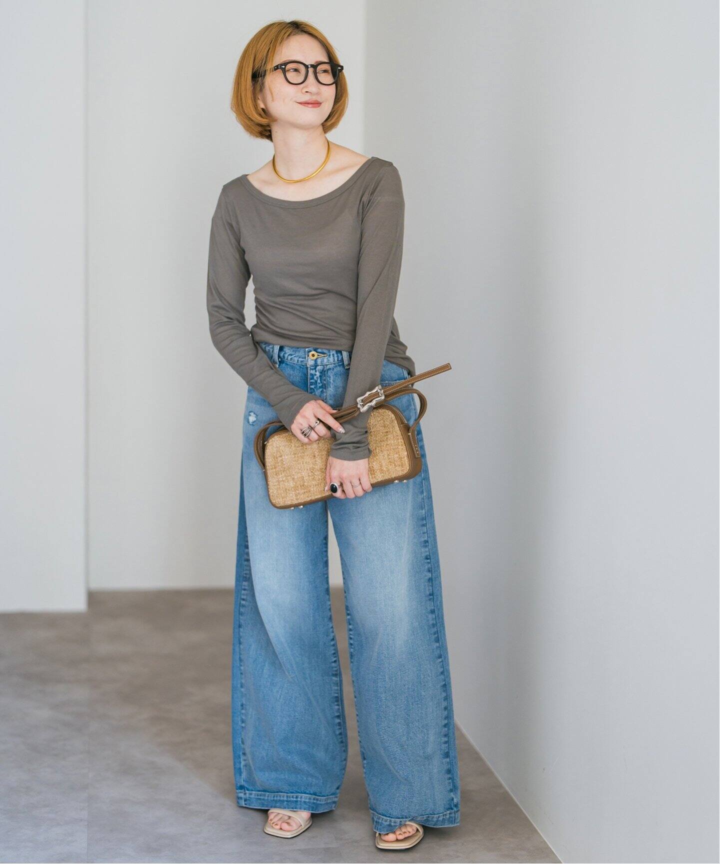 リブボートネックプルオーバー（Tシャツ／カットソー）｜Spick and  