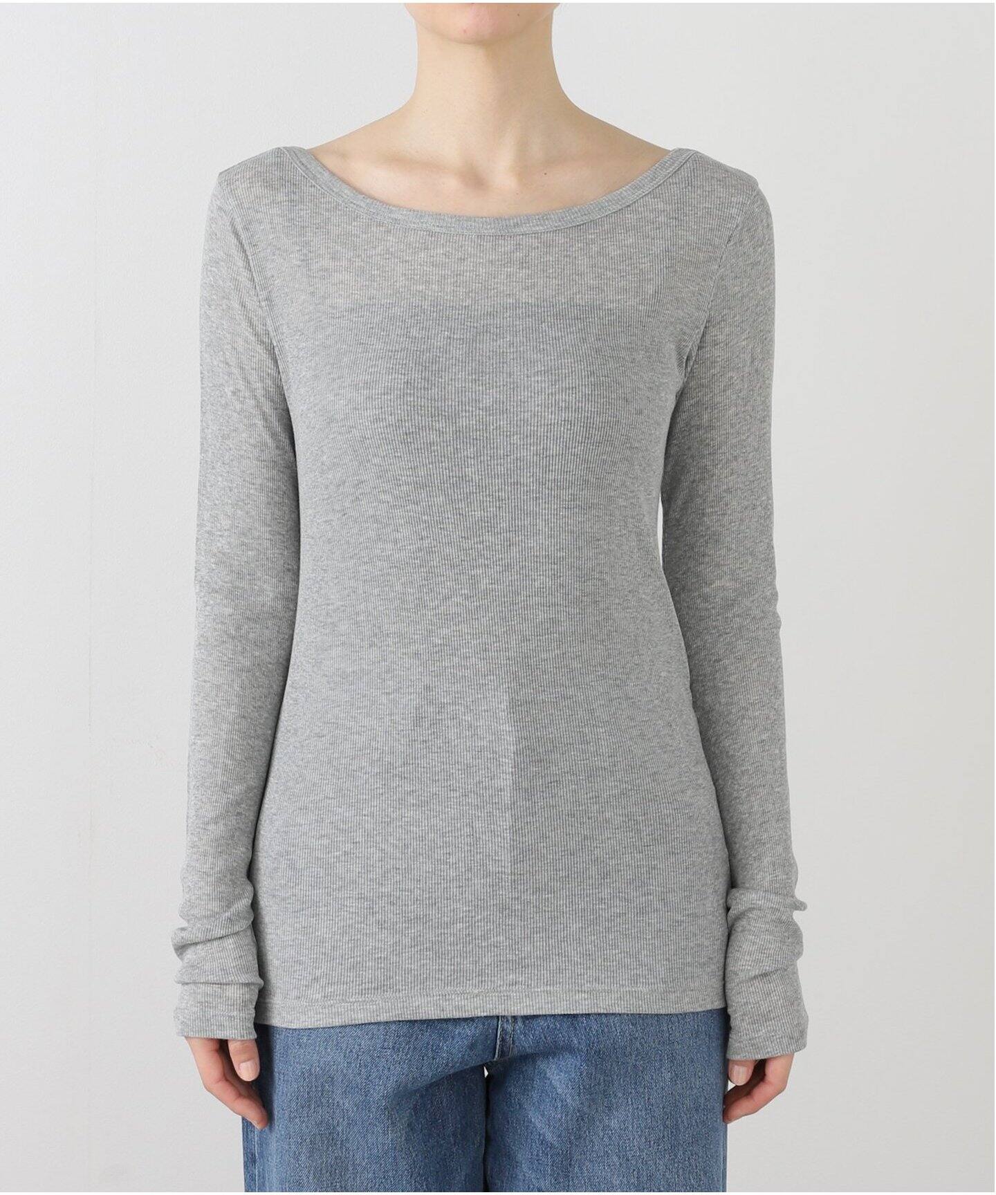 リブボートネックプルオーバー（Tシャツ／カットソー）｜Spick and