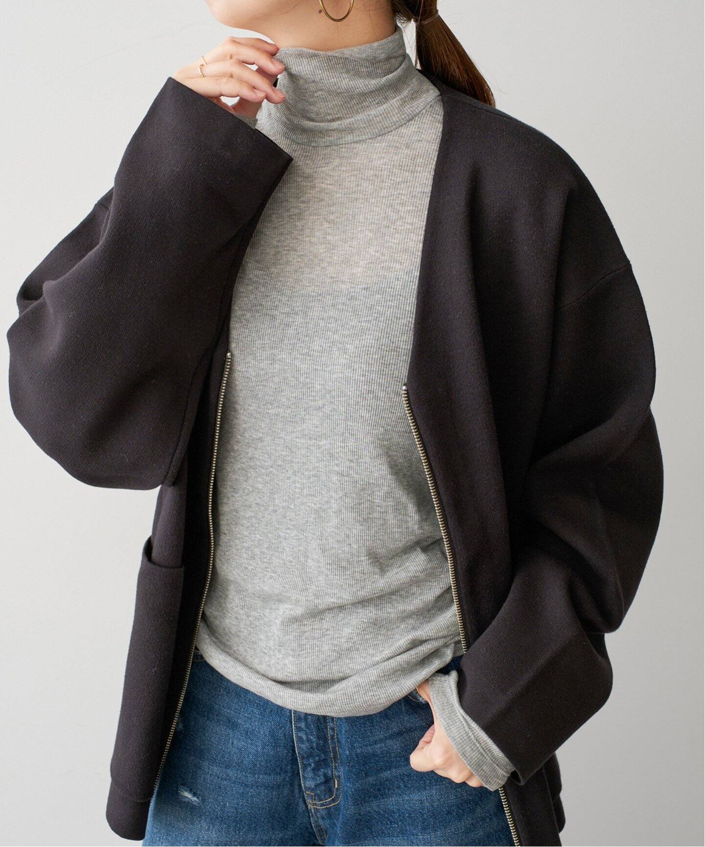 リブハイネックプルオーバー（Tシャツ／カットソー）｜Spick and Span 
