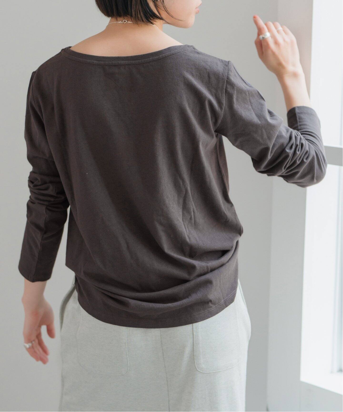 コットンリネンロングスリーブT（Tシャツ／カットソー）｜Spick & Span 