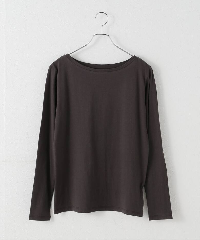 Spick and Span リネン天竺ラグランロンT グレー サイズフリー Spick & Span（スピックアンドスパン）の「  リネン天竺ラグランロンT（Tシャツ/カットソー）」 - WEAR spickandspan リネン天竺ラグランロンT Spick and Span リネン天竺ラグランロンT