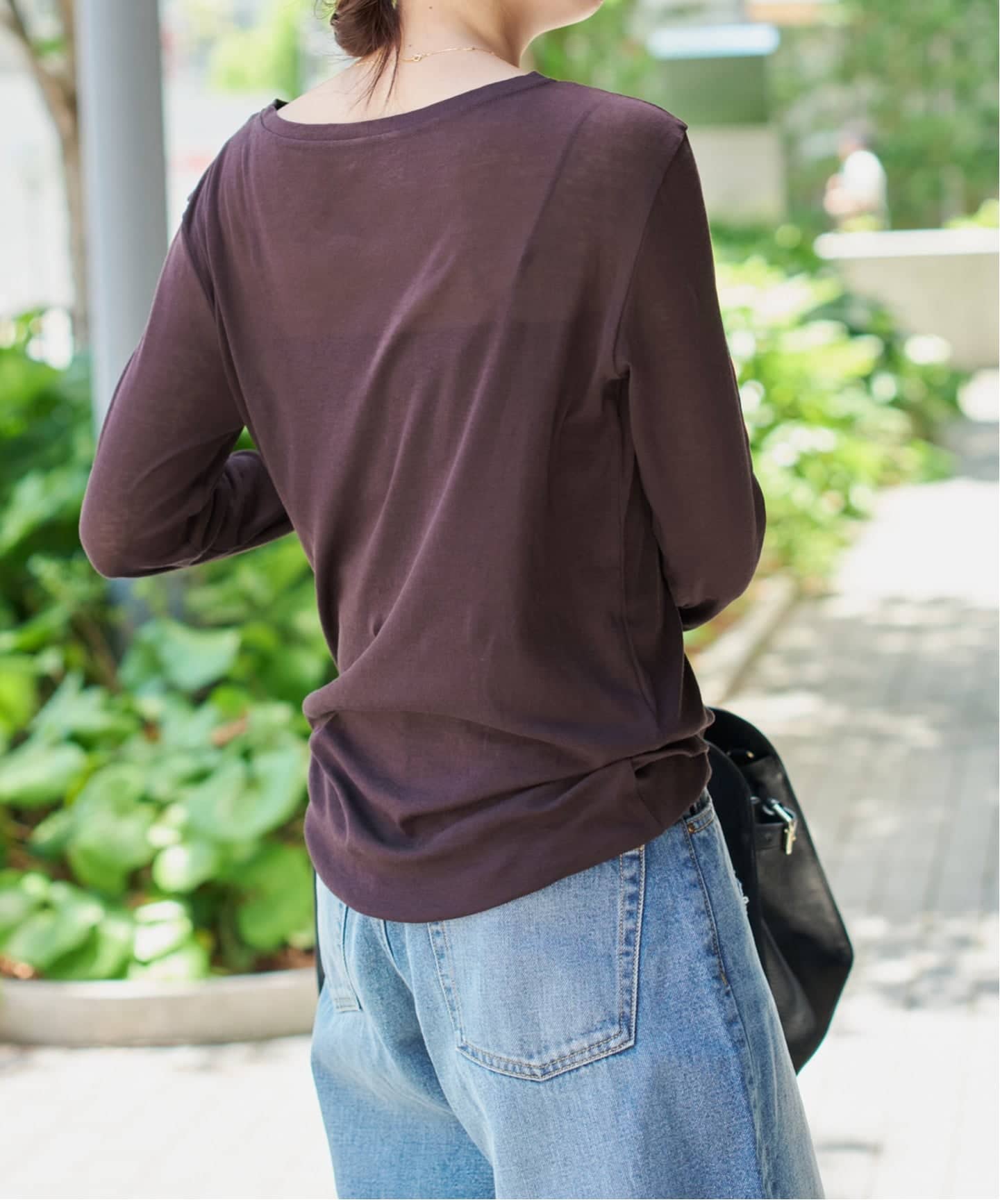 追加》シアーボートネックプルオーバー（Tシャツ／カットソー