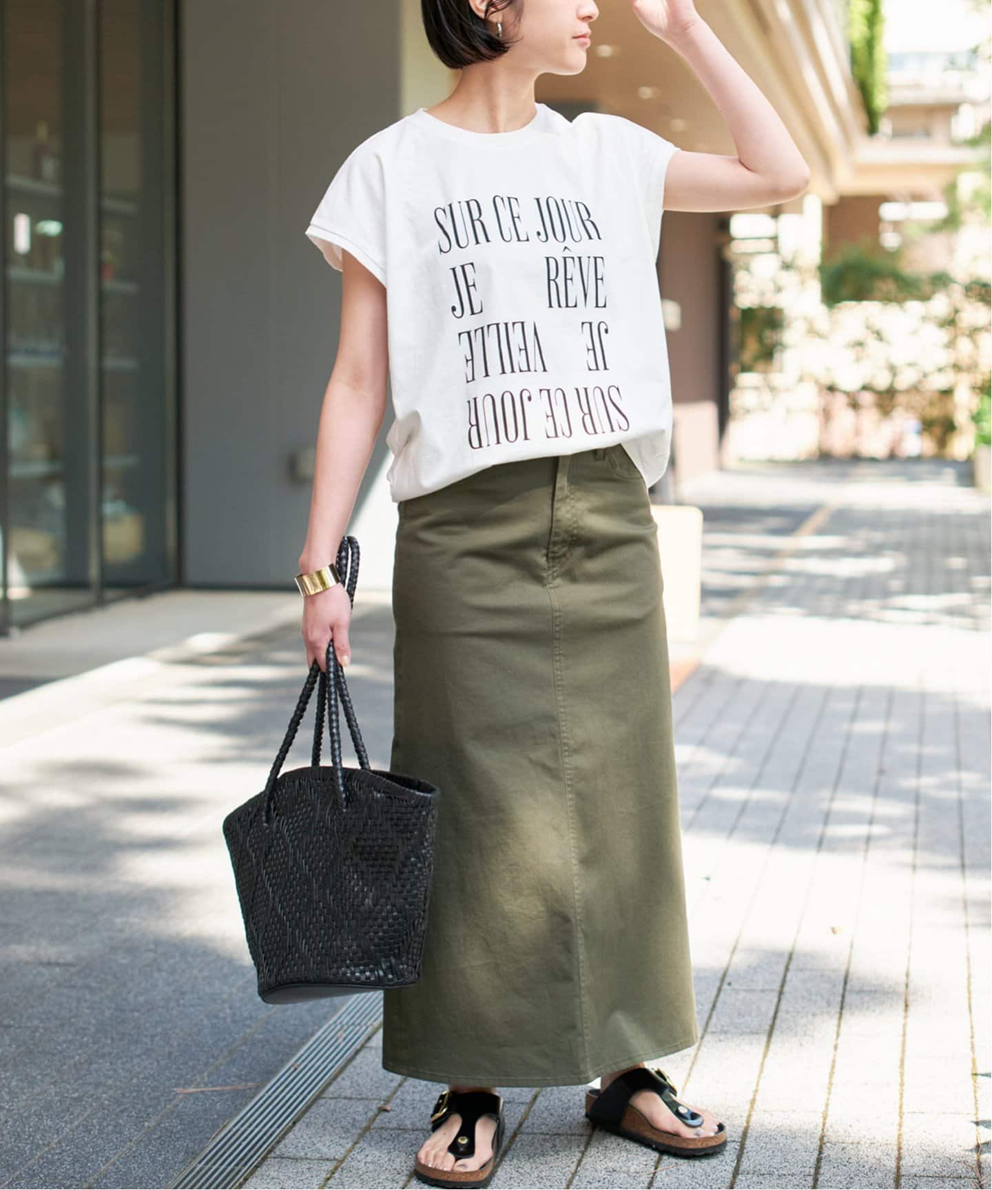 Spick and Span スピックアンドスパン ロゴフレンチTシャツ Spick＆Span tシャツ ロゴフレンチTシャツ2 レディース