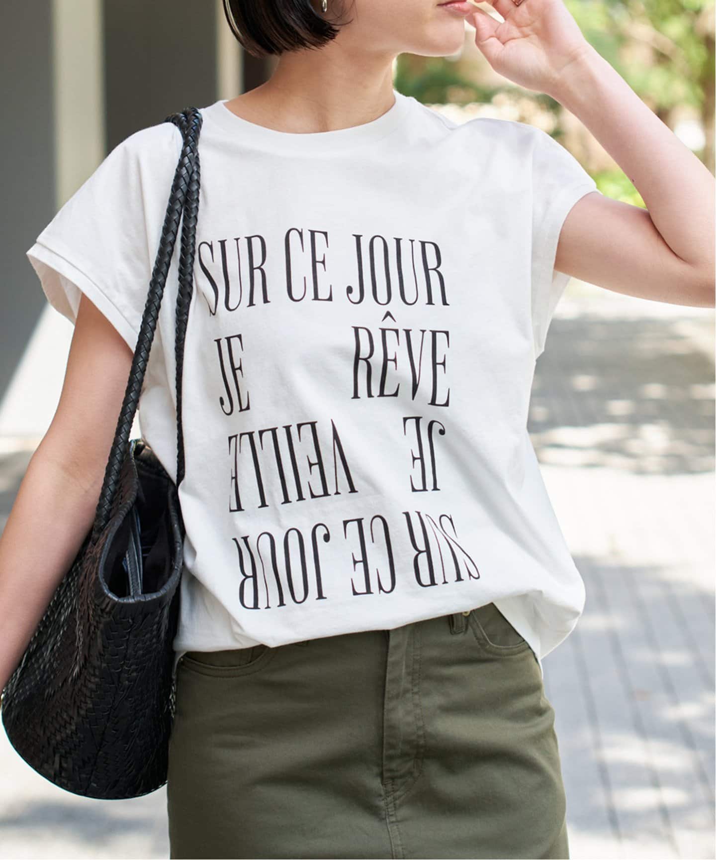 Spick and Span スピックアンドスパン ロゴフレンチTシャツ 追加》ロゴフレンチ Tシャツ1（Tシャツ／カットソー）｜Spick