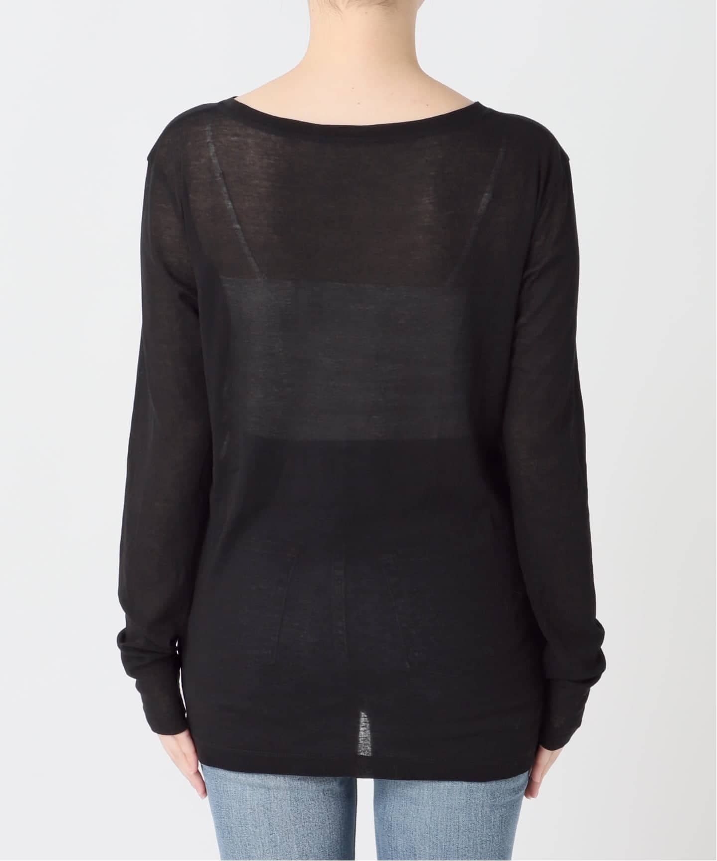 追加2》シアーボートネックプルオーバー（Tシャツ／カットソー