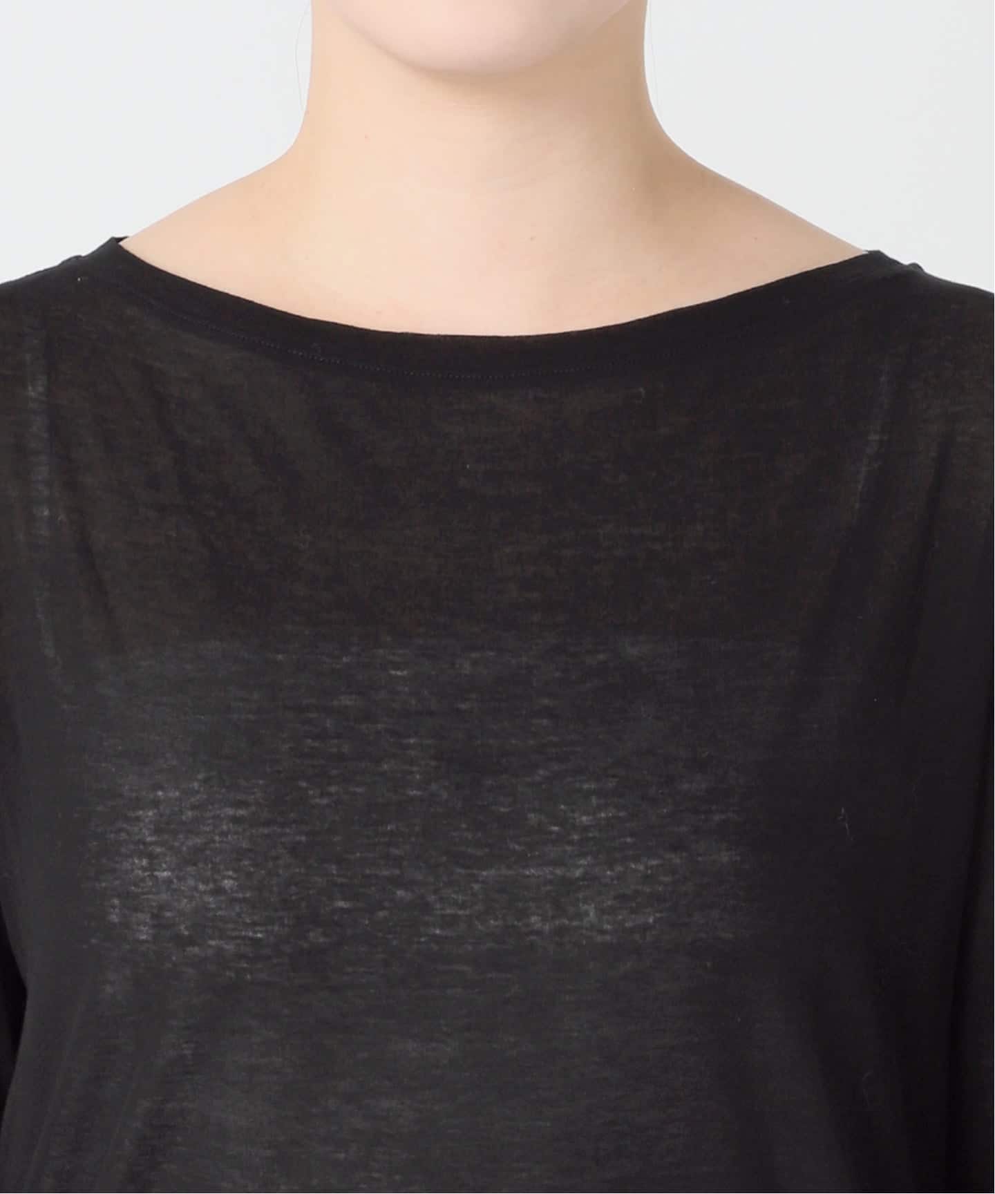 追加2》シアーボートネックプルオーバー（Tシャツ／カットソー