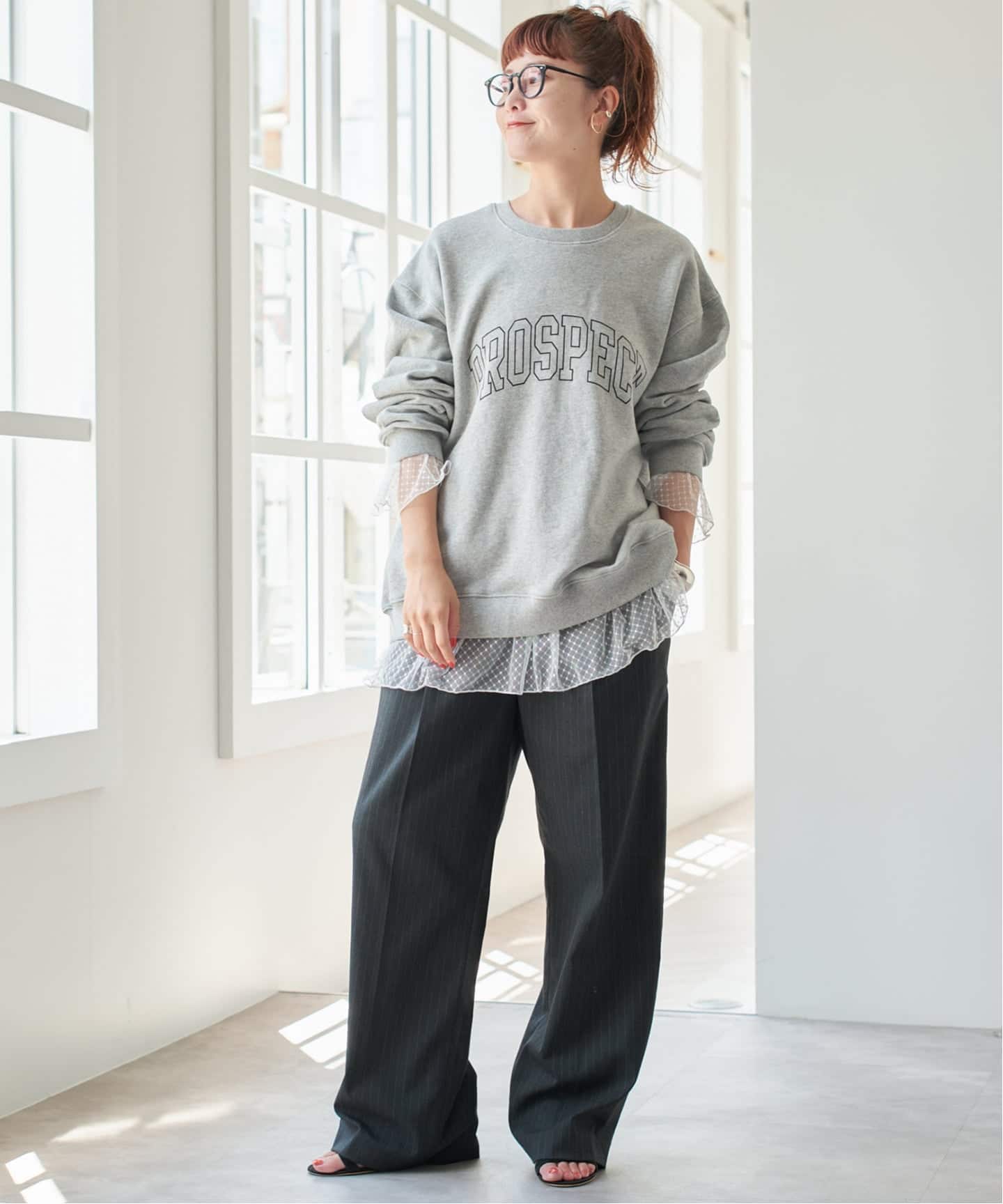 【オシャレ☆Spick and Span】Vネック　カーキ　カットソーチュニック オシャレ☆Spick and Span】Vネックカーキカットソーチュニック
