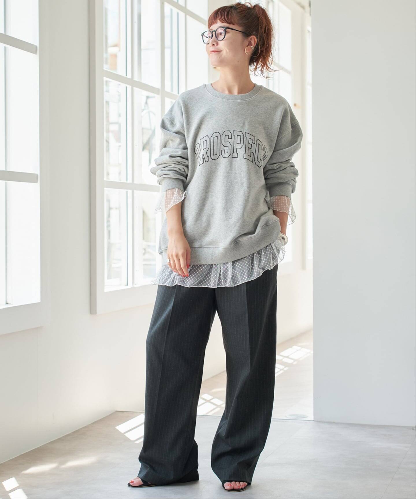 チュールドットチュニックプルオーバー（Tシャツ／カットソー）｜Spick 