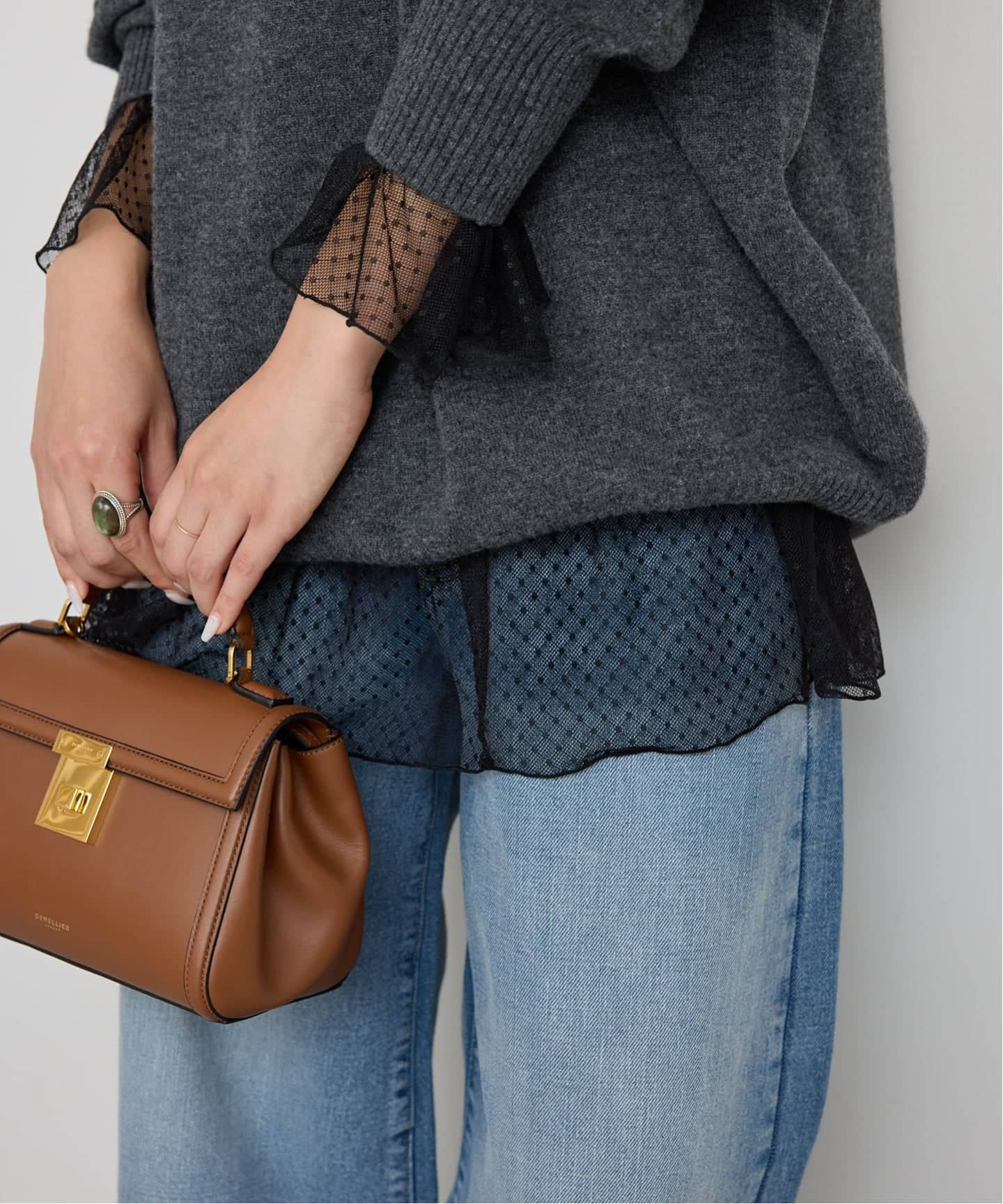 WEB限定 / 追加》チュールドットチュニックプルオーバー（Tシャツ