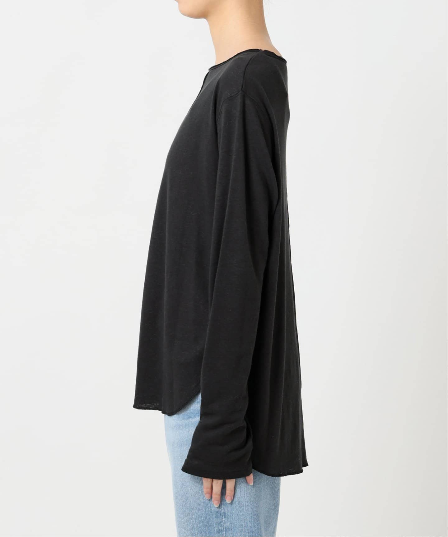 新品♡スピックアンドスパン　天笠ルーズプルオーバー　Tシャツ　トップス LI/PE天竺ルーズプルオーバー（Tシャツ／カットソー）｜Spick