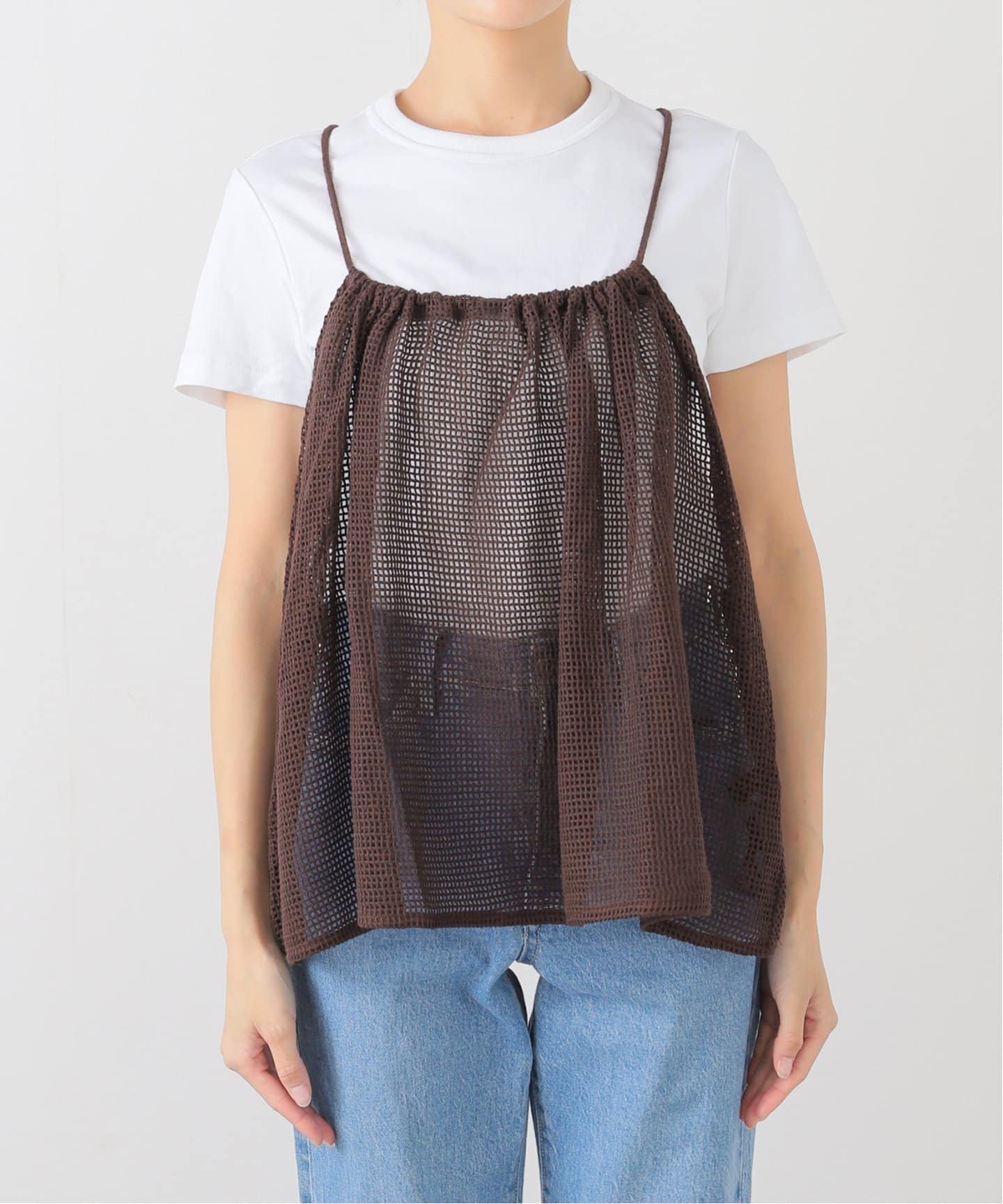 メッシュホルターネックプルオーバー（Tシャツ／カットソー）｜Spick