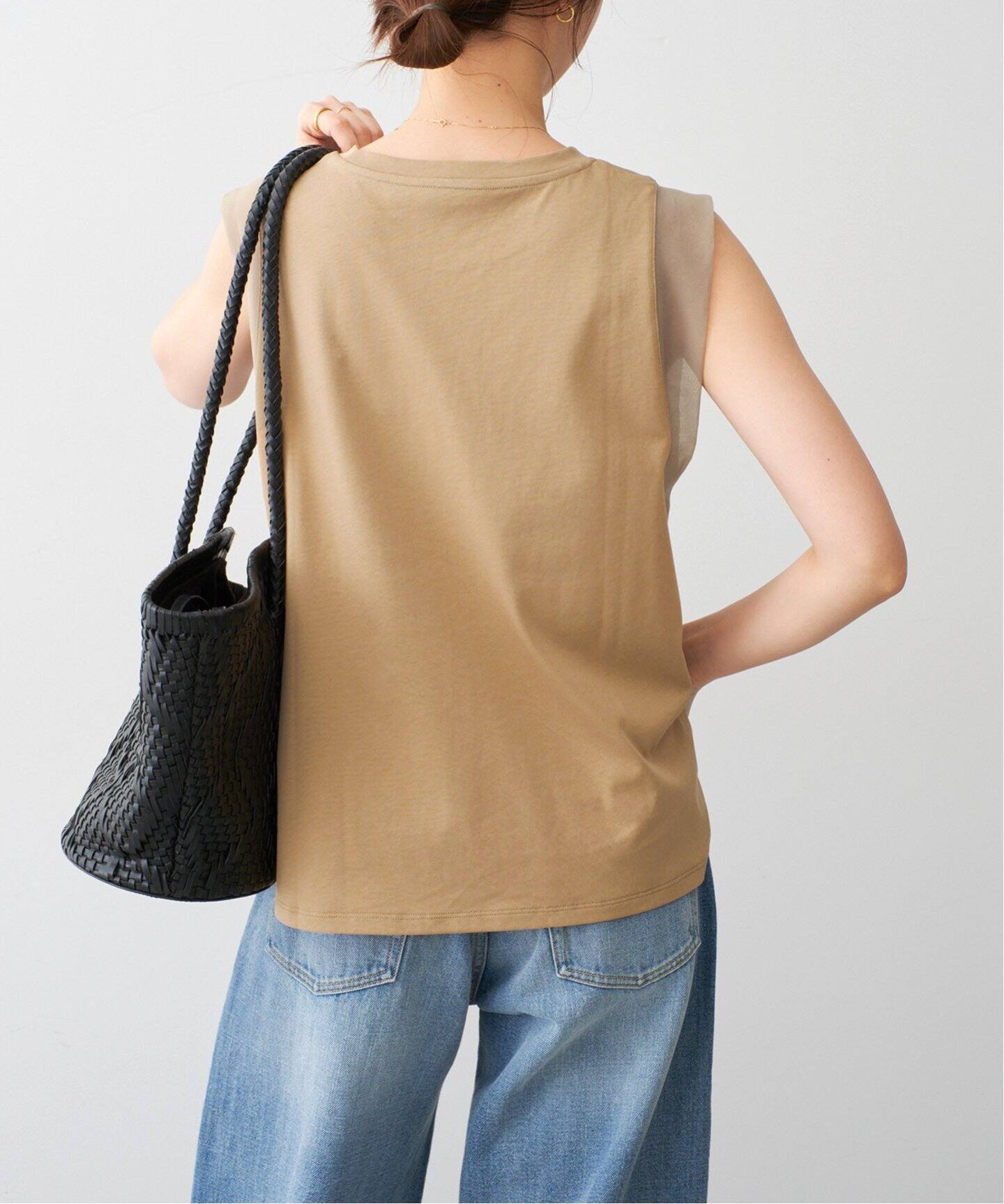 追加》オーガンジーコンビプルオーバー（Tシャツ／カットソー）｜Spick