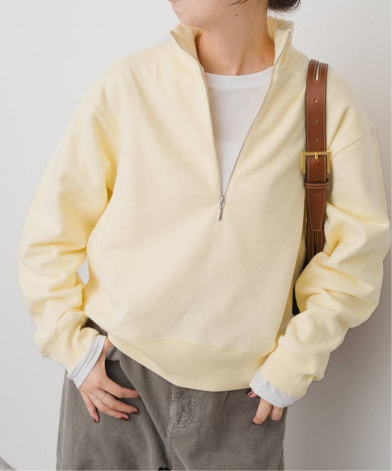 Spick and Span 23AW ボアハーフジッププルオーバー Spick and Span 