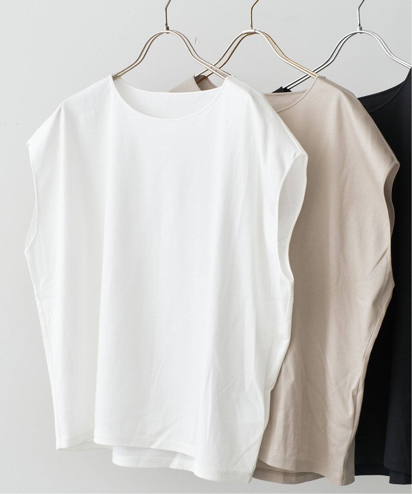 スピックアンドスパン　汗染み防止　コクーンシルエットTシャツ　新品　spick 汗ジミ防止 / コクーンシルエットTシャツ（Tシャツ／カットソー