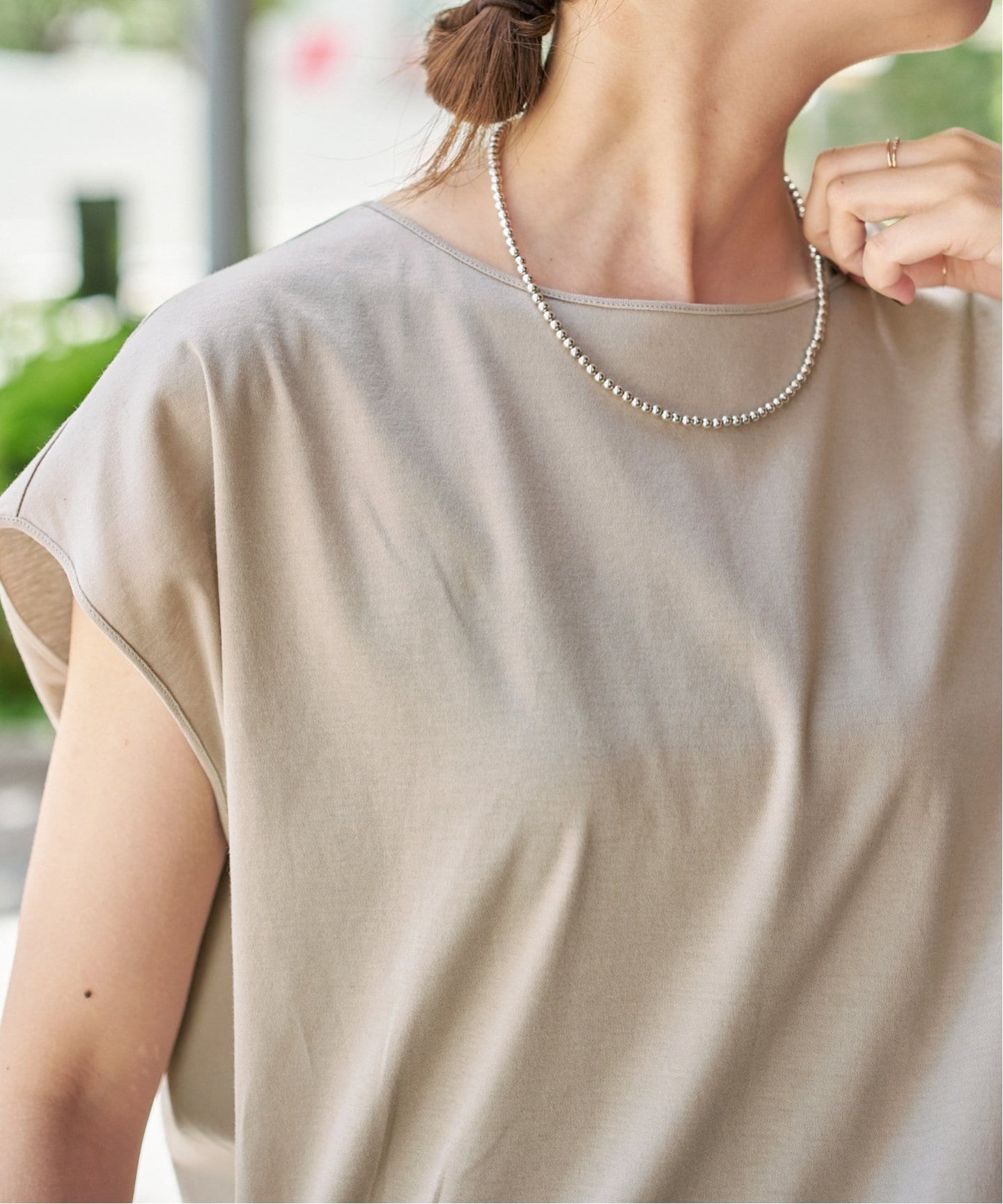スピックアンドスパン　汗ジミ防止 / コクーンシルエットTシャツ　新品　黒 Spick & Span｜汗ジミ防止 / コクーンシルエットTシャツ