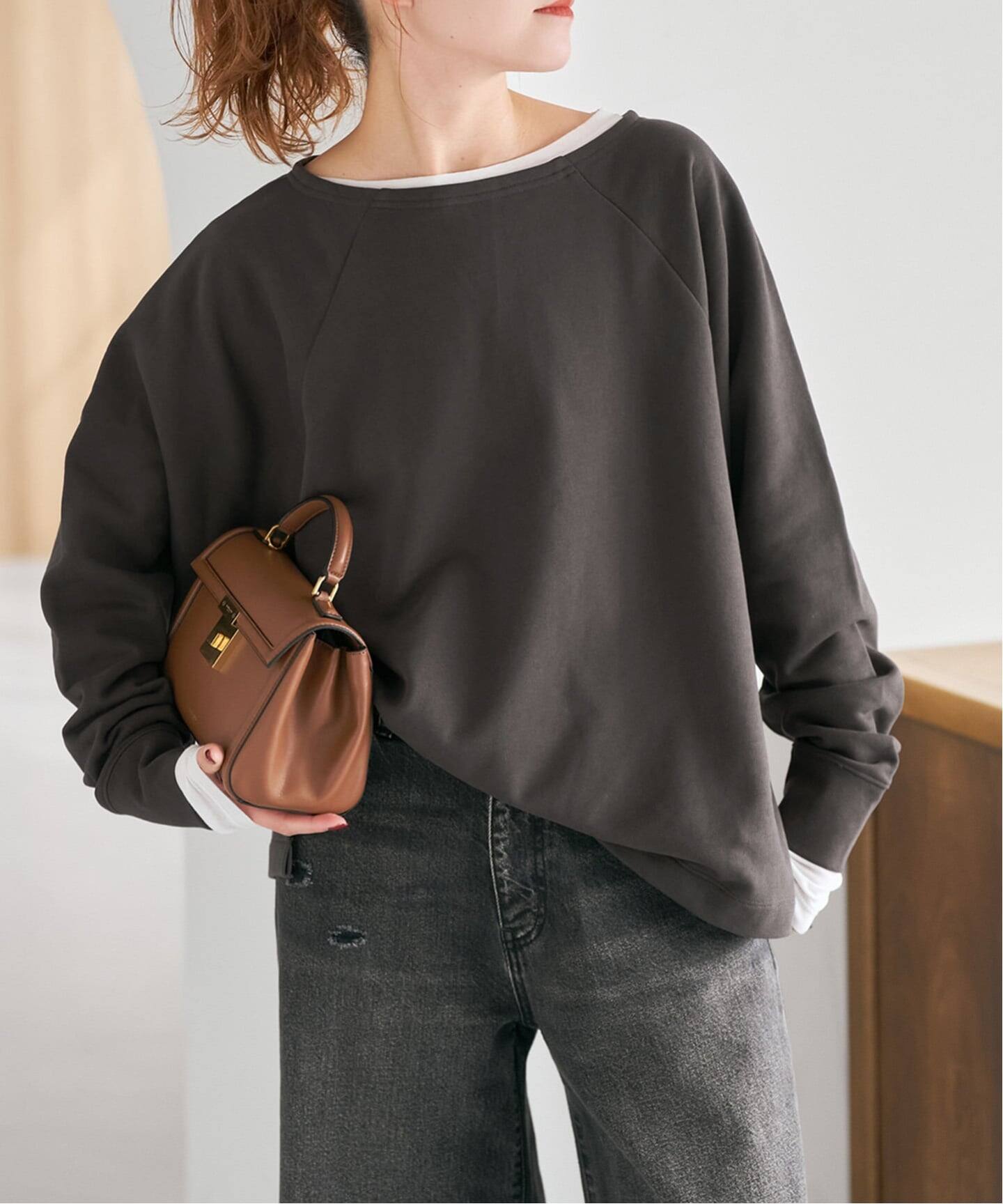 一部店舗+WEB限定》ボートネックワイドプルオーバー（Tシャツ