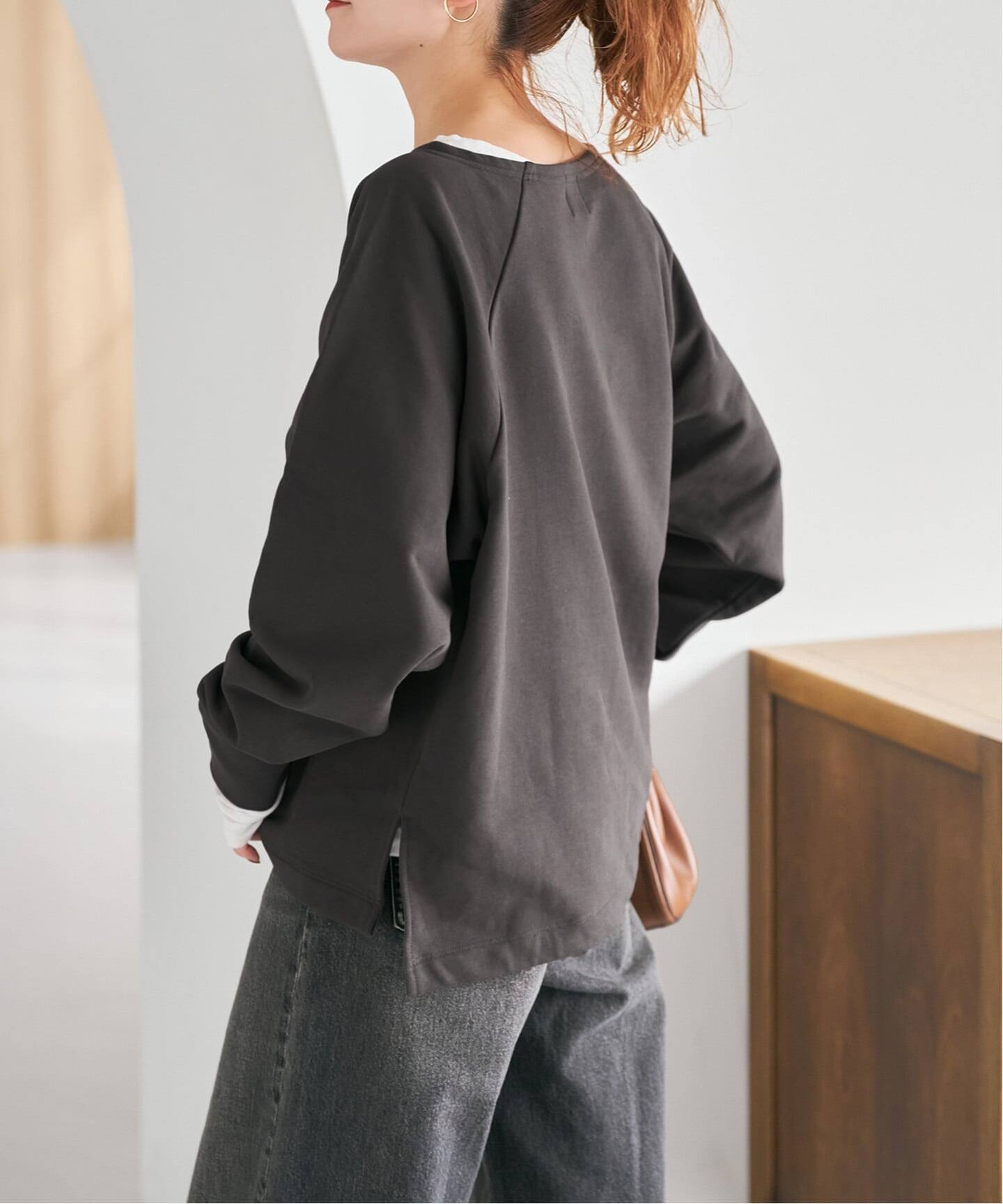 一部店舗+WEB限定》ボートネックワイドプルオーバー（Tシャツ