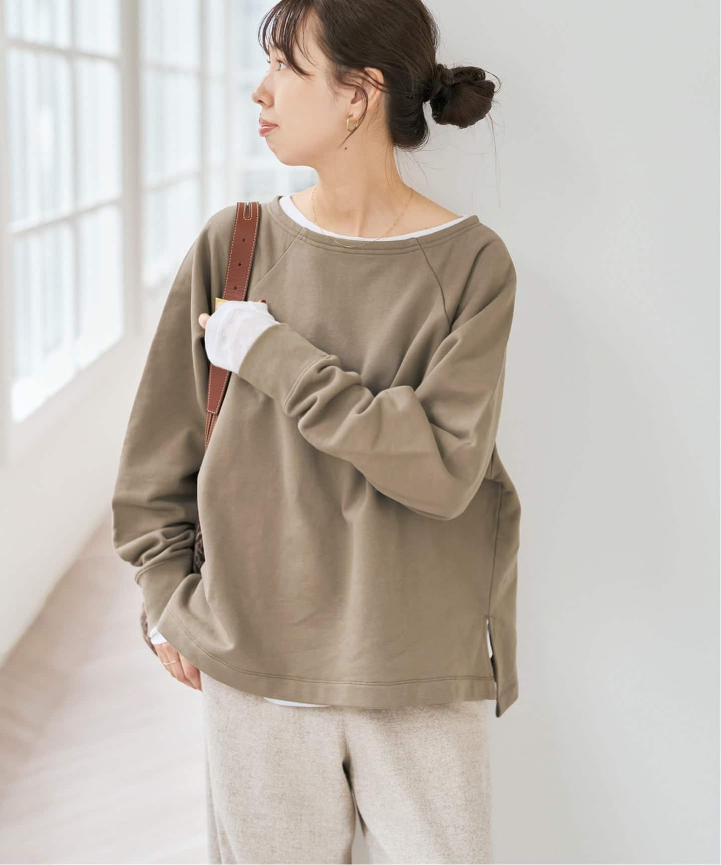 一部店舗+WEB限定》ボートネックワイドプルオーバー（Tシャツ